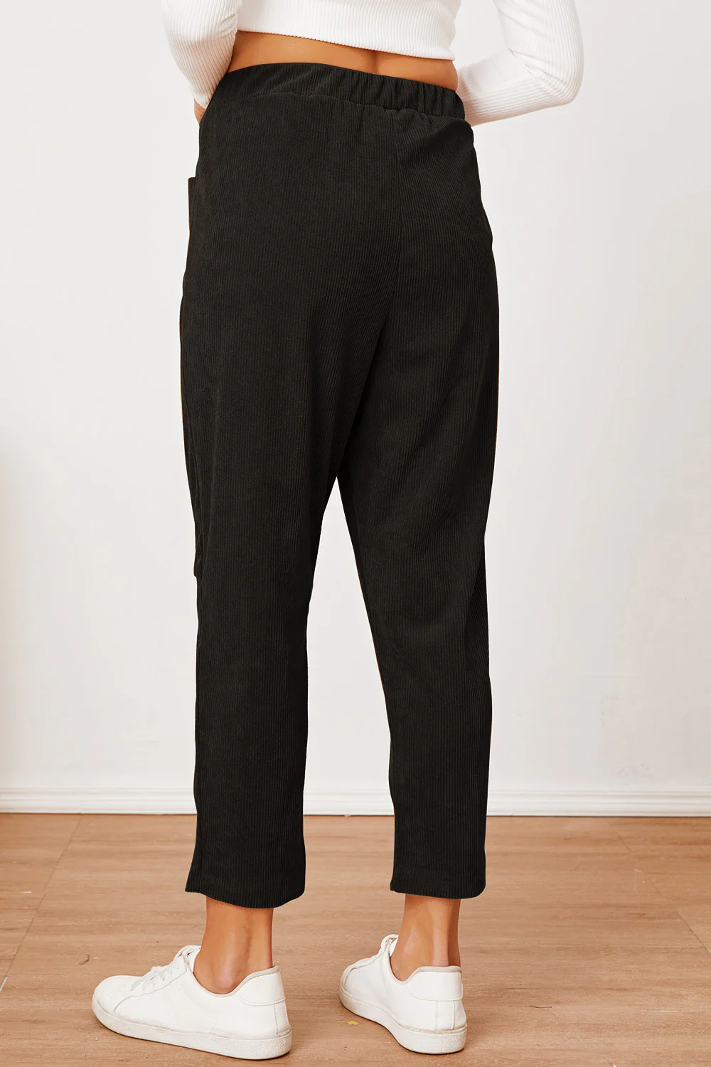 Pocketed Elastic Waist Pants - Image 7