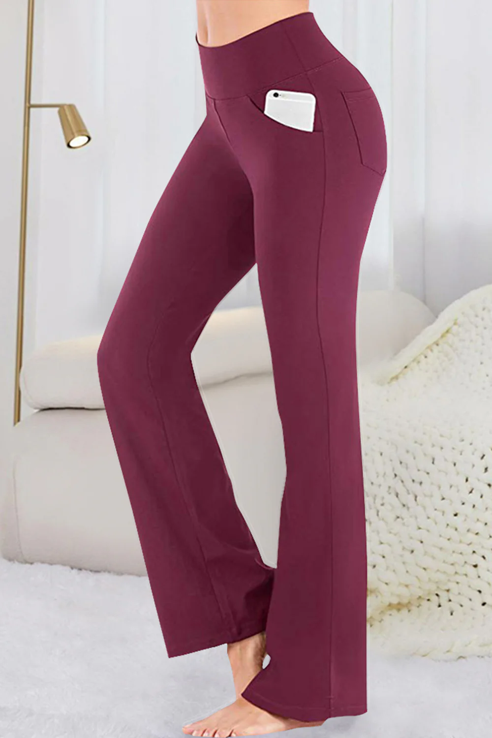 Pocketed High Waist Active Pants - Image 10