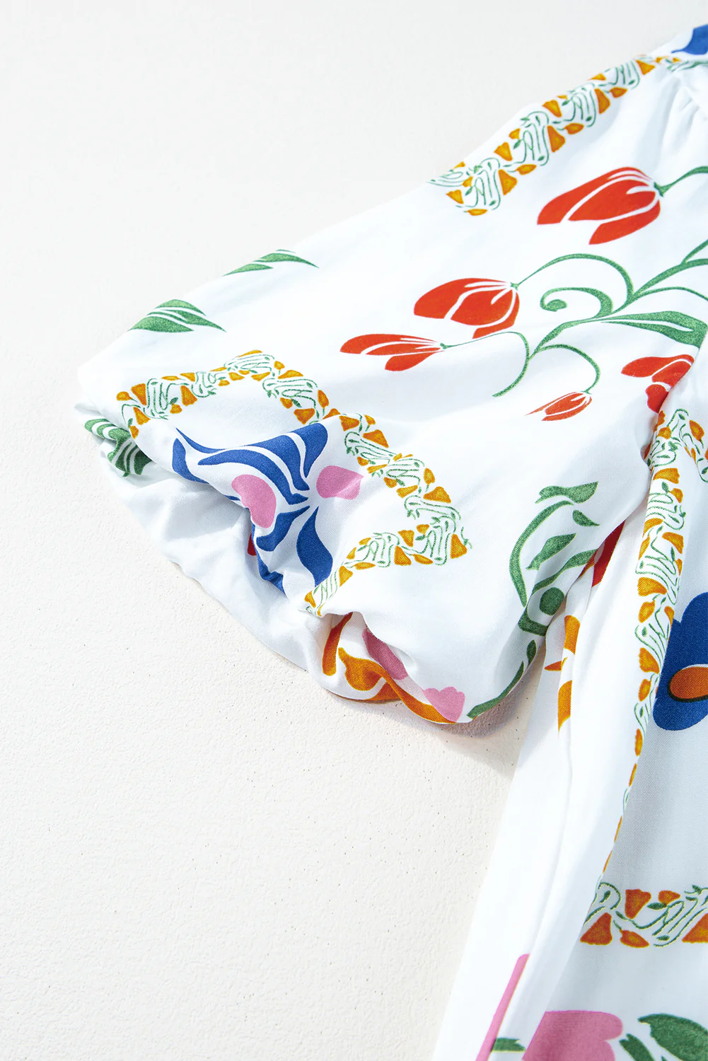 Pocketed Printed Half Sleeve Romper - Image 6