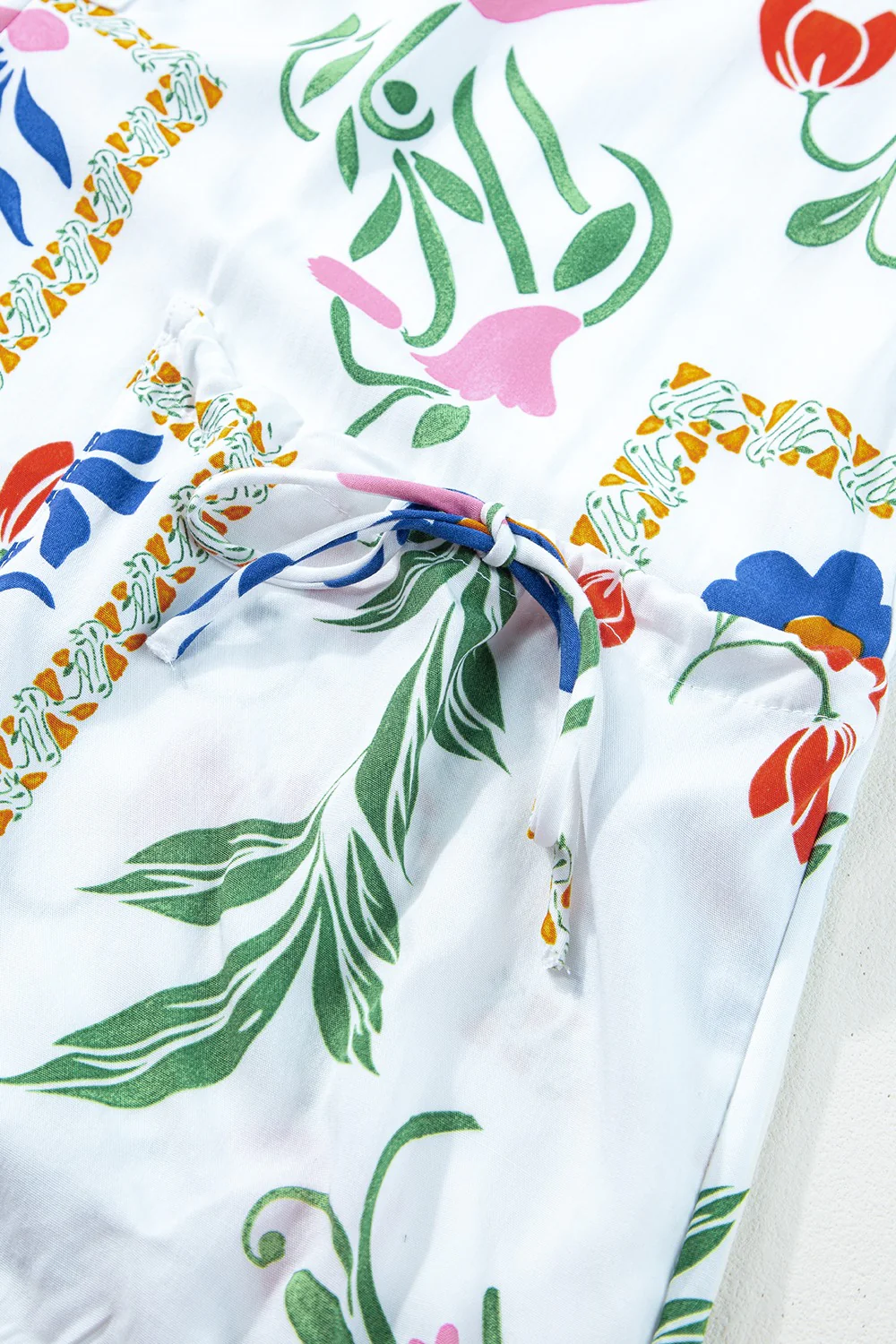Pocketed Printed Half Sleeve Romper - Image 9