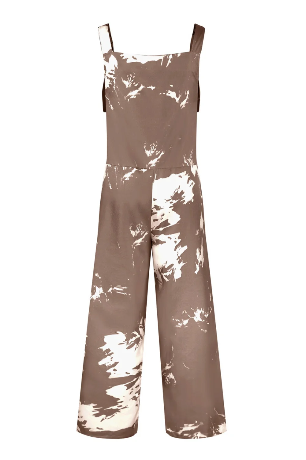 Pocketed Tie-Dye Wide Strap Overalls - Image 7