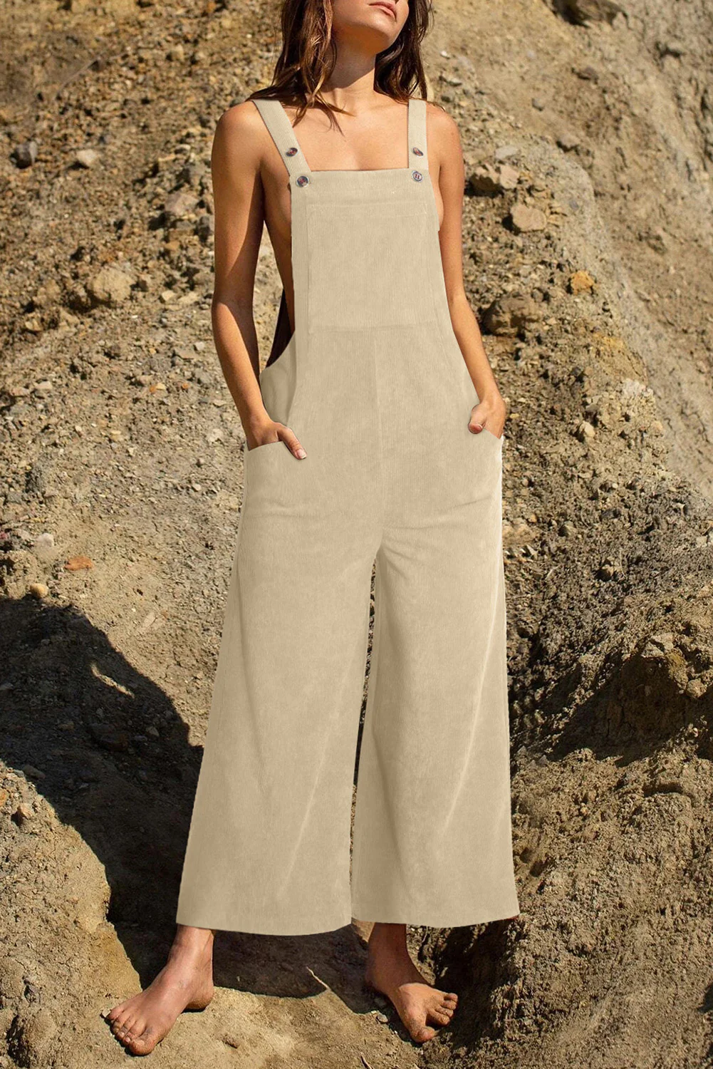Pocketed Wide Leg Overall - Image 19