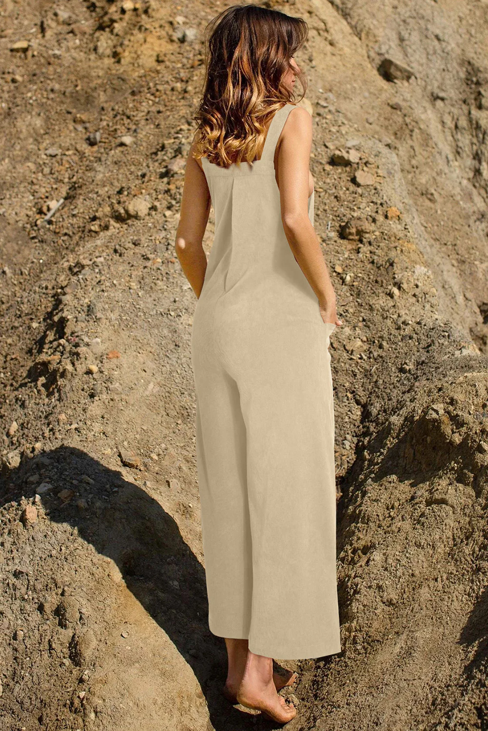 Pocketed Wide Leg Overall - Image 20