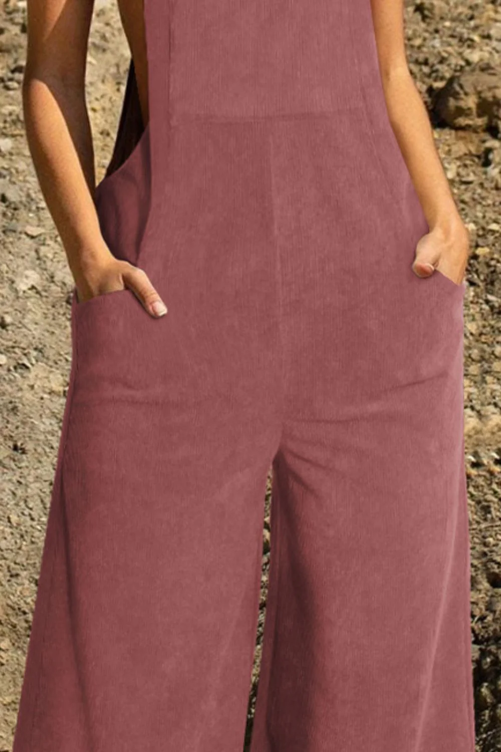 Pocketed Wide Leg Overall - Image 24