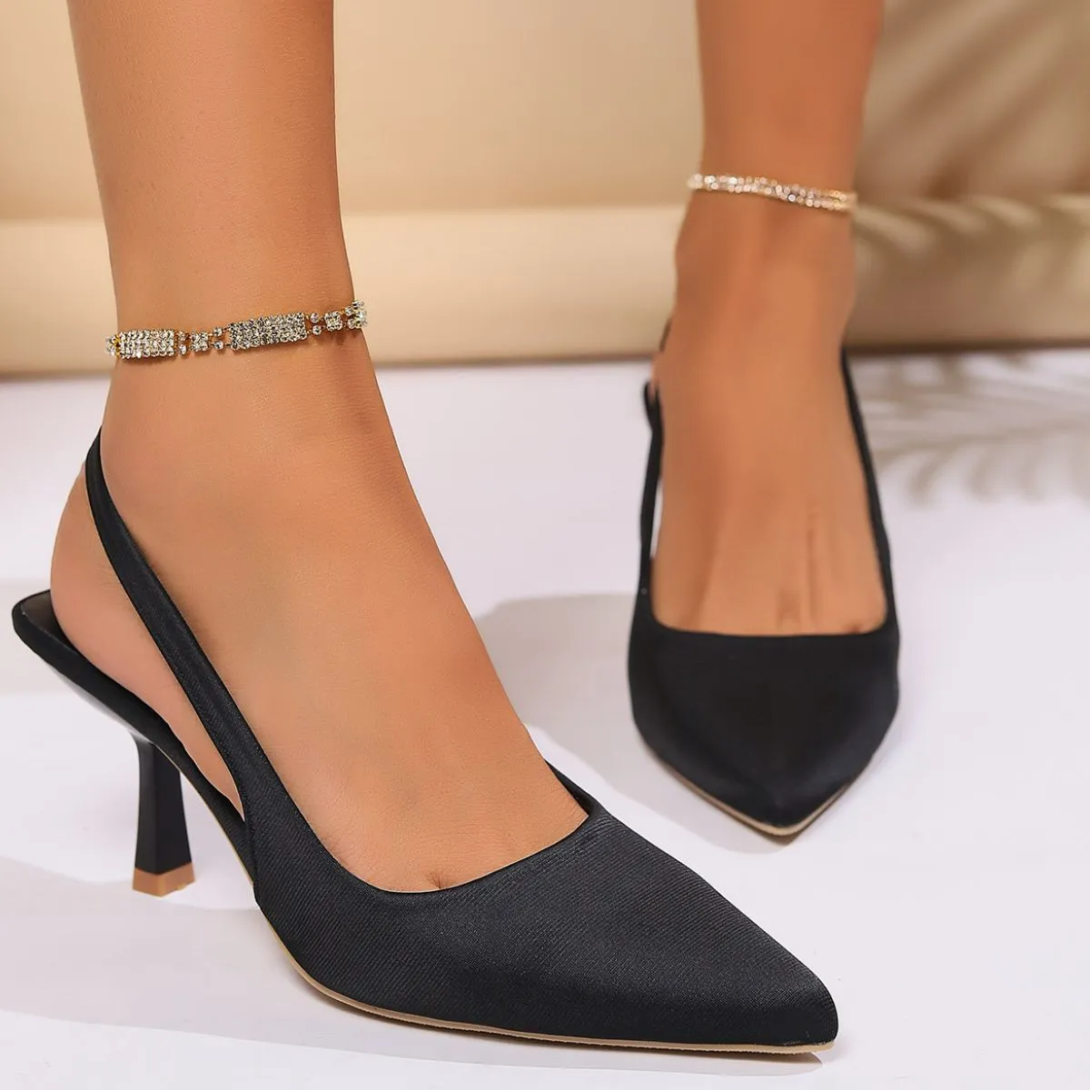 Point Toe Stiletto Pumps - Image 2