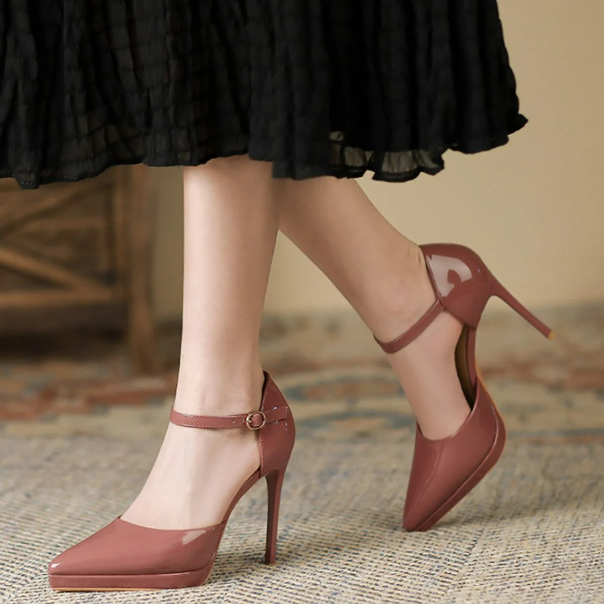 Point Toe Stiletto Pumps - Image 8
