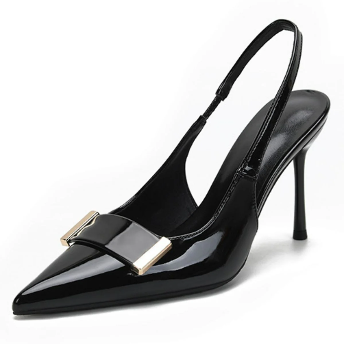 Point Toe Stiletto Slingback Pumps - Image 2