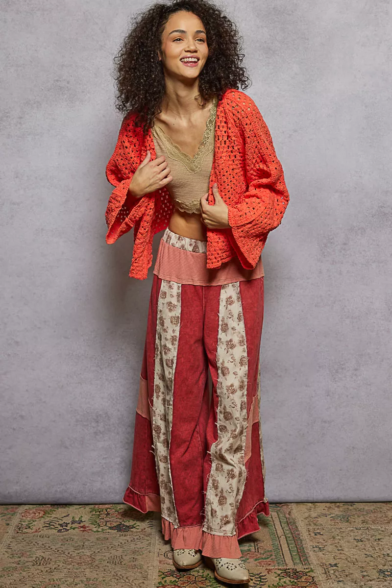 POL Open Front Cardigan with Crochet Patterns - Image 5