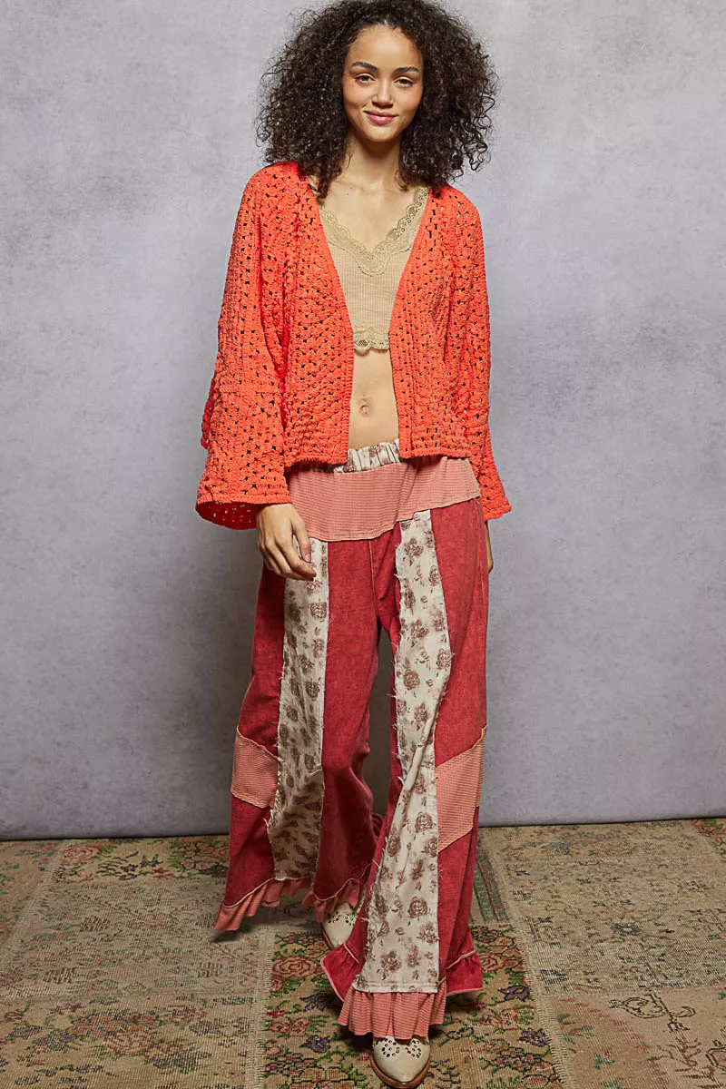 POL Open Front Cardigan with Crochet Patterns - Image 6