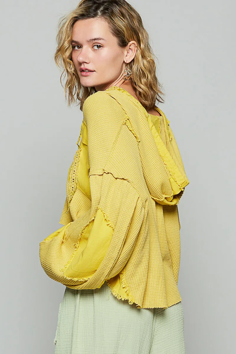 POL Raw Hem Cropped Hooded Jacket - Image 4
