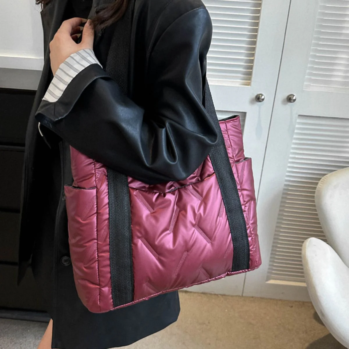 Polyester Tote Bag with Zipper - Image 12