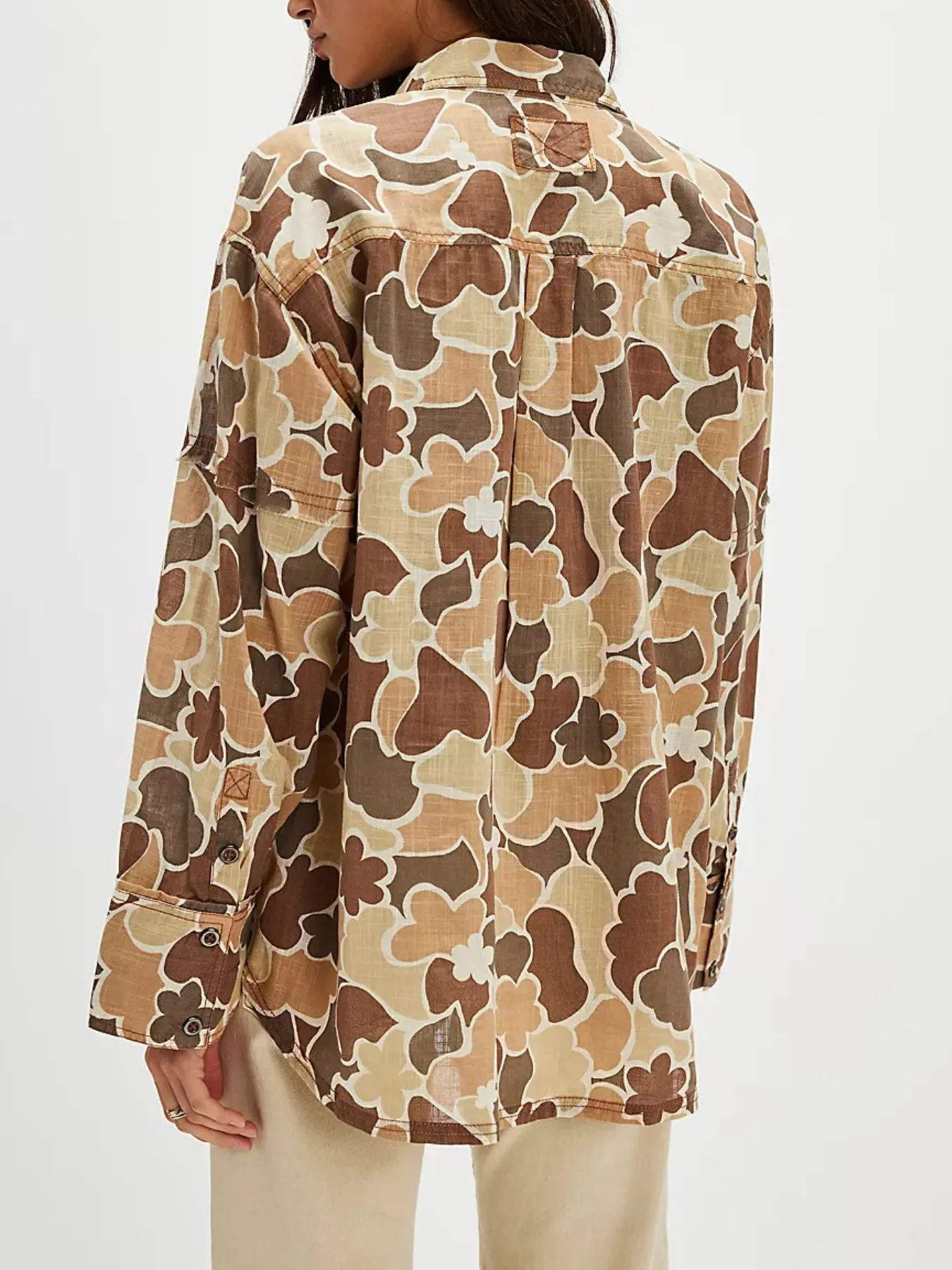 Printed Button-Up Long Sleeve Shirt - Image 2