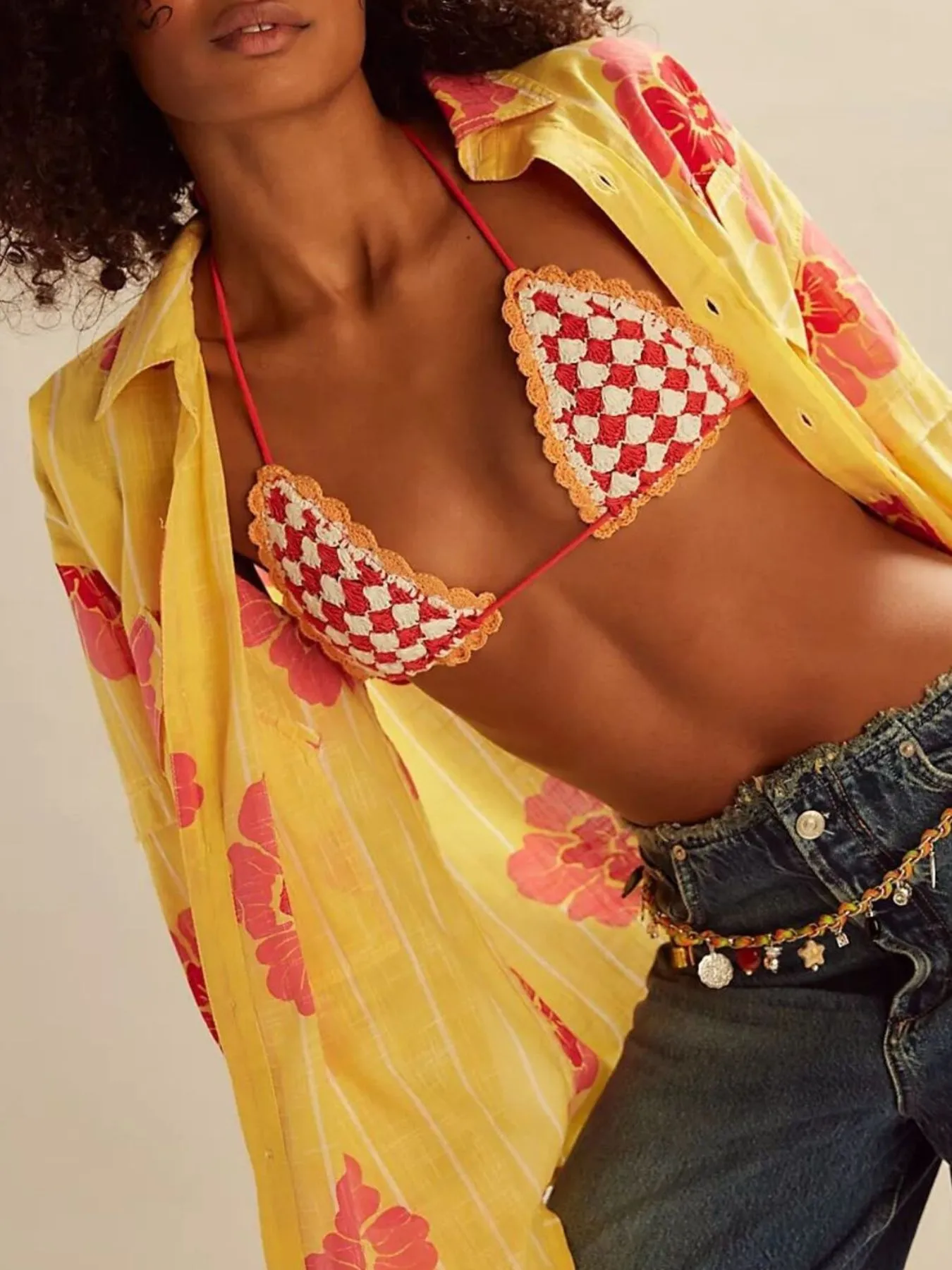 Printed Button-Up Long Sleeve Shirt - Image 7