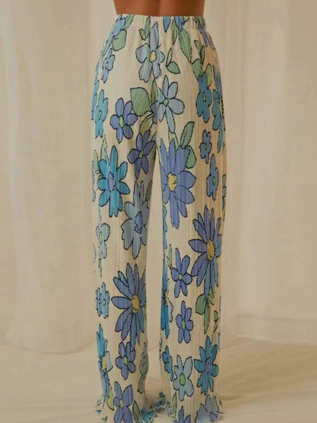 Printed Button Up Shirt and Pants Set - Image 17