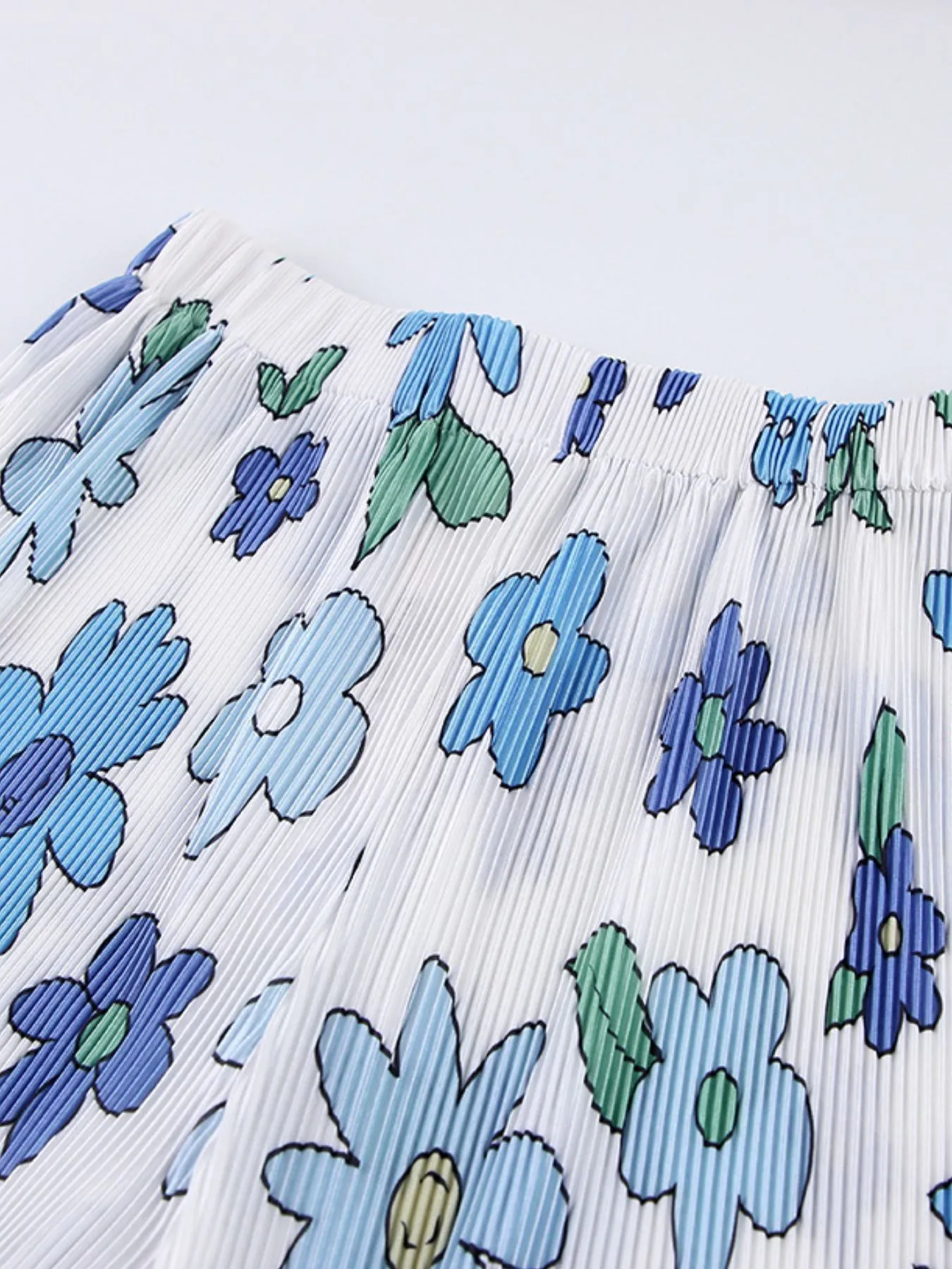 Printed Button Up Shirt and Pants Set - Image 18