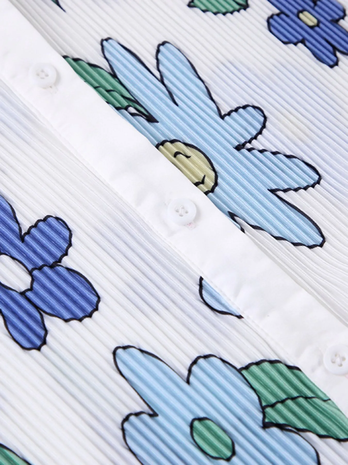 Printed Button Up Shirt and Pants Set - Image 20