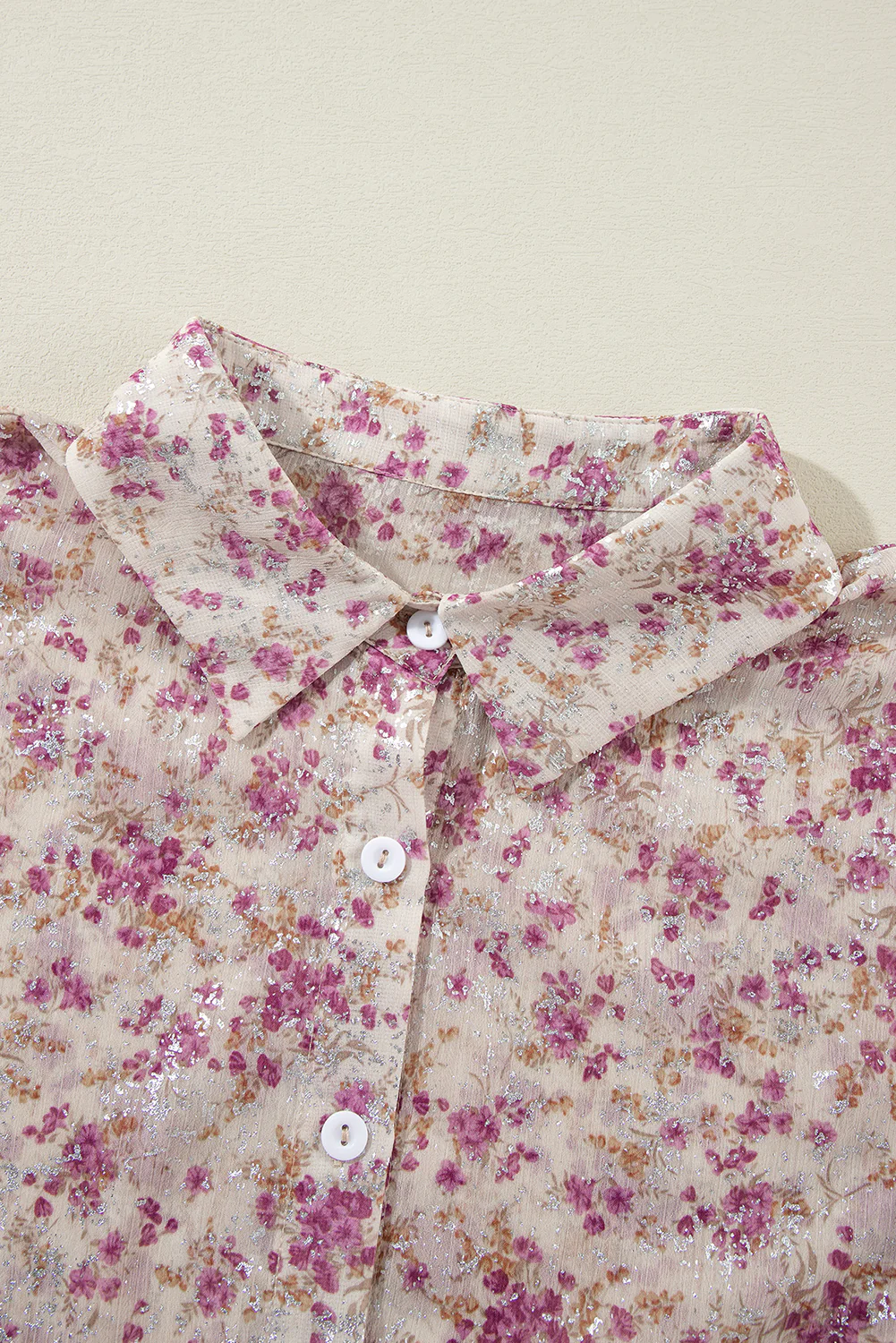 Printed Collared Neck Long Sleeve Shirt - Image 14