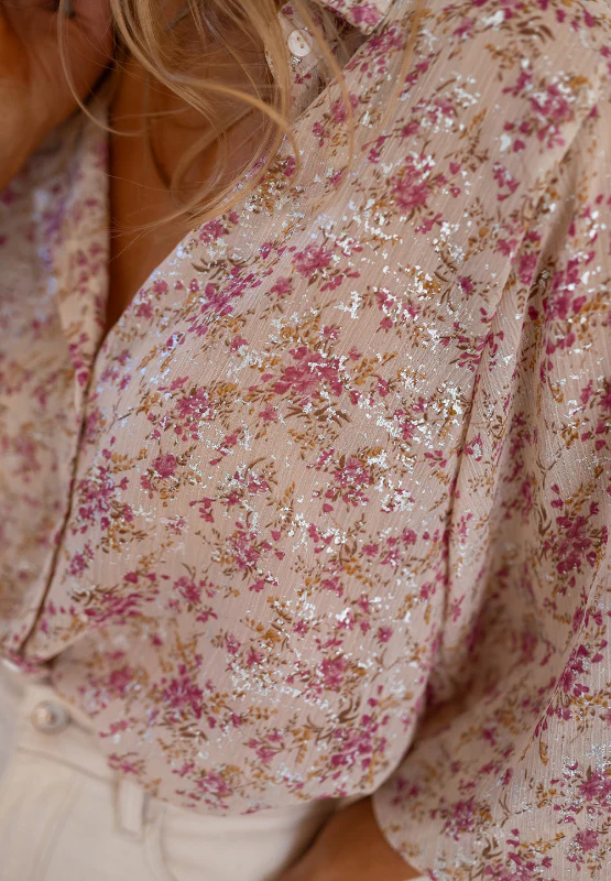 Printed Collared Neck Long Sleeve Shirt - Image 4