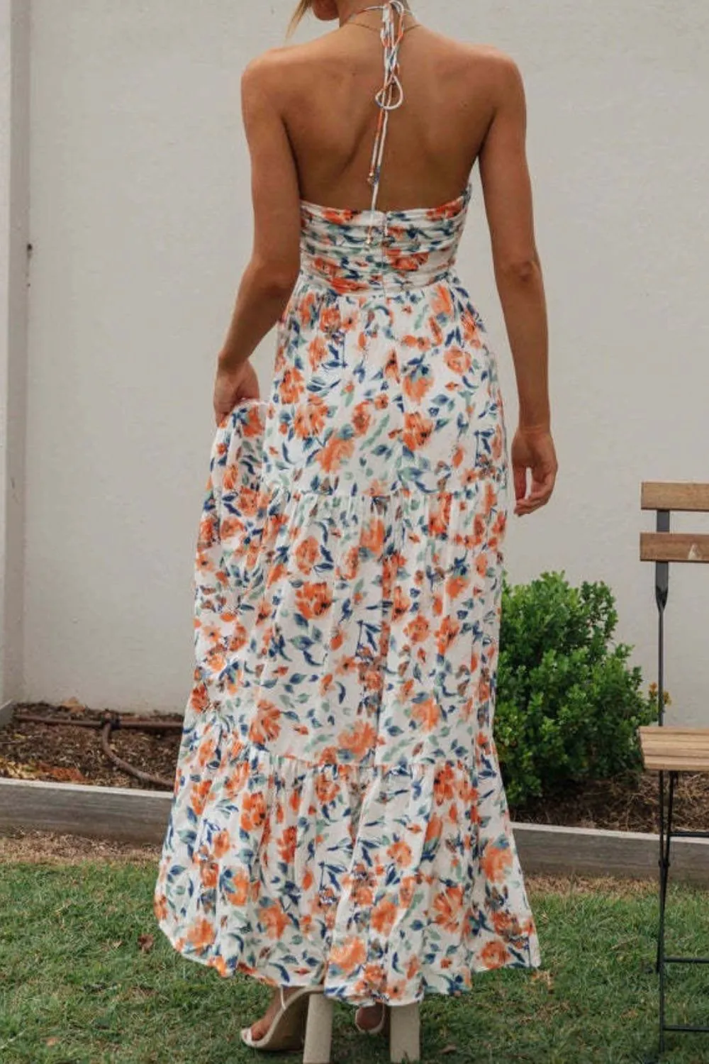 Printed Halter Neck Cami Dress - Image 15