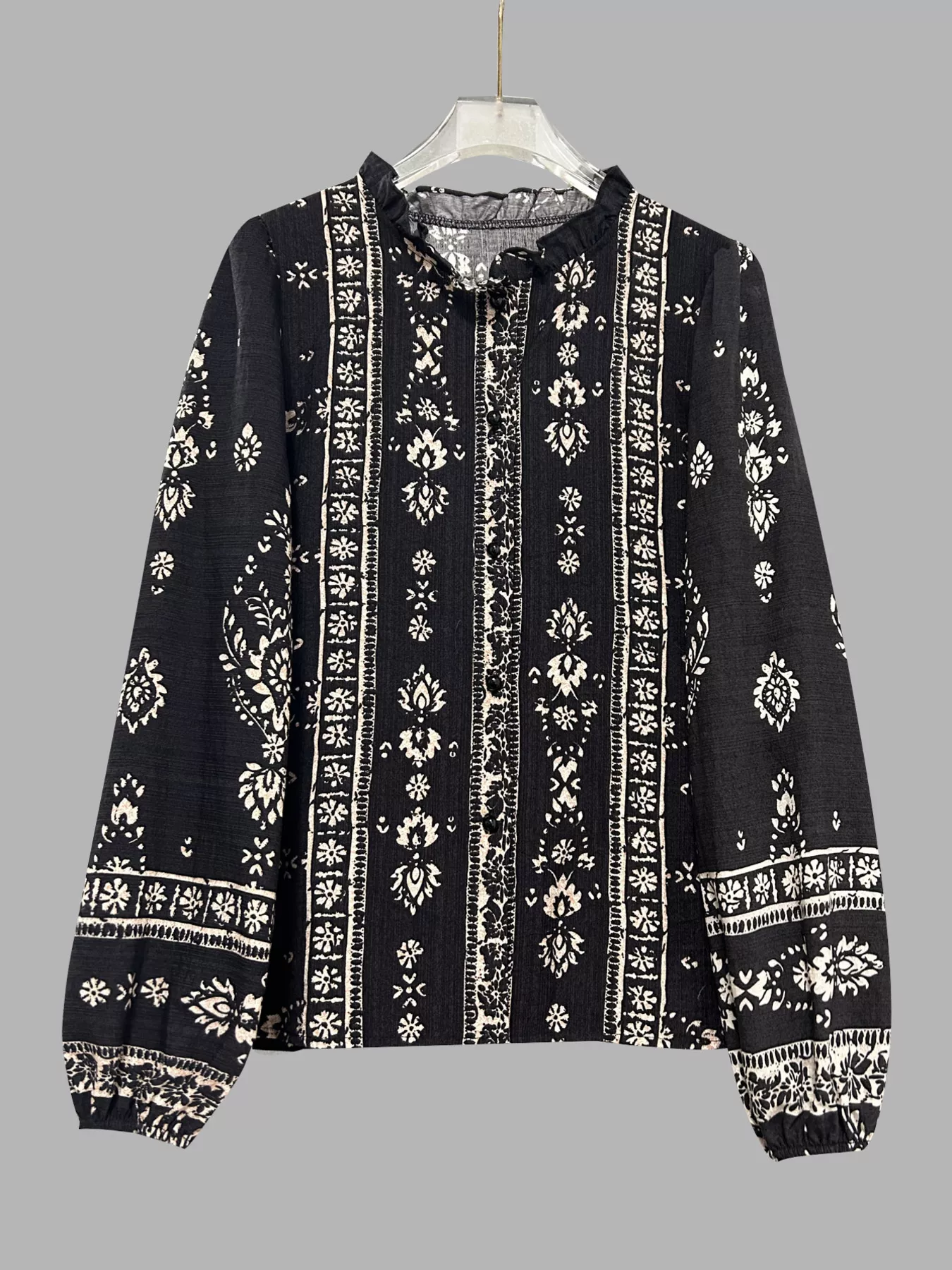 Printed Long Sleeve Blouse - Image 14