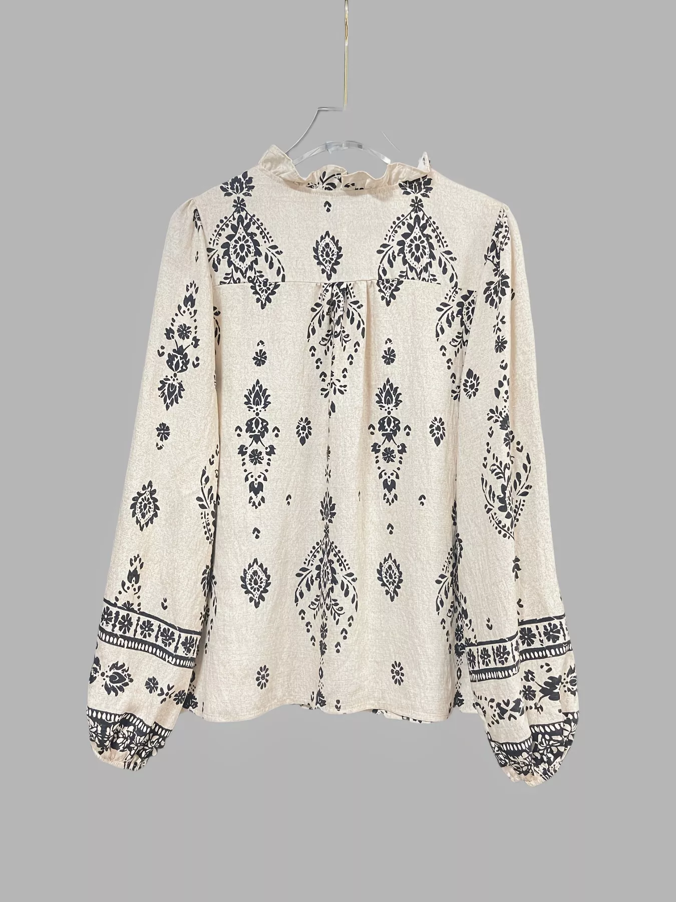 Printed Long Sleeve Blouse - Image 7