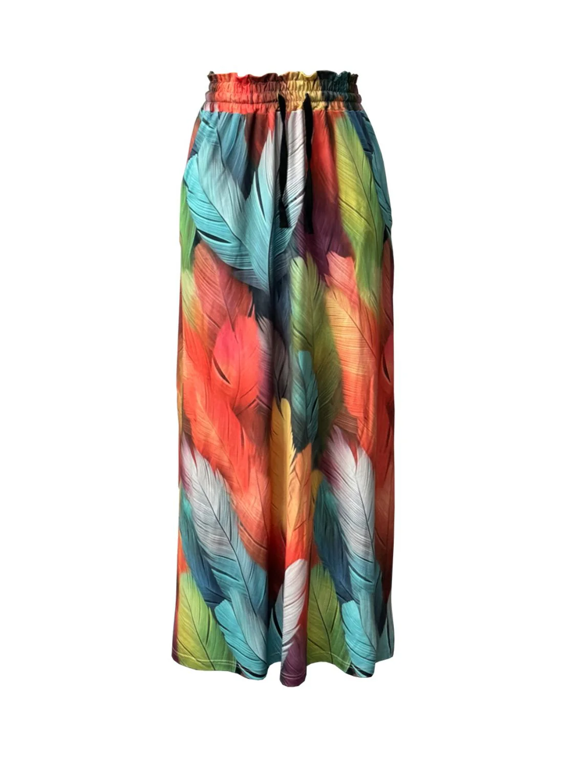 Printed Maxi Skirt with Pockets - Image 2
