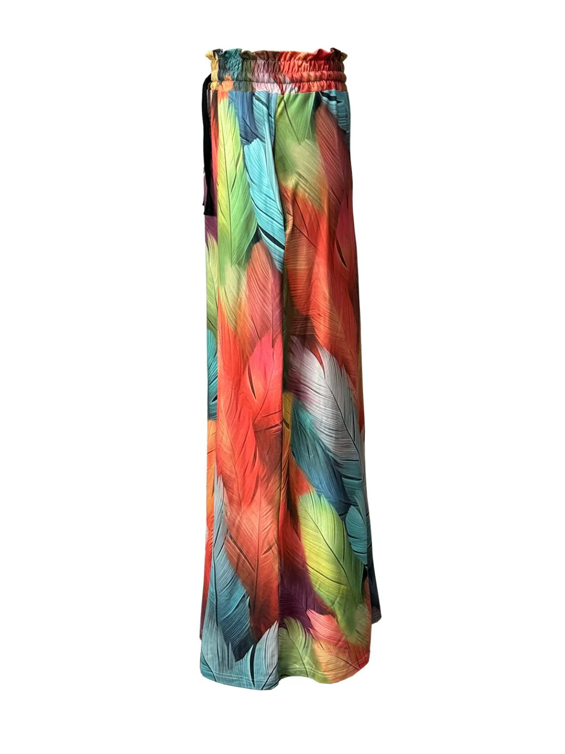 Printed Maxi Skirt with Pockets - Image 4