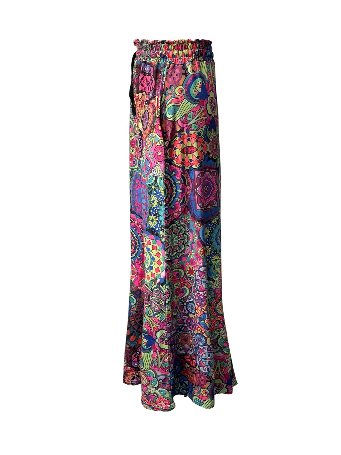 Printed Maxi Skirt with Pockets - Image 8