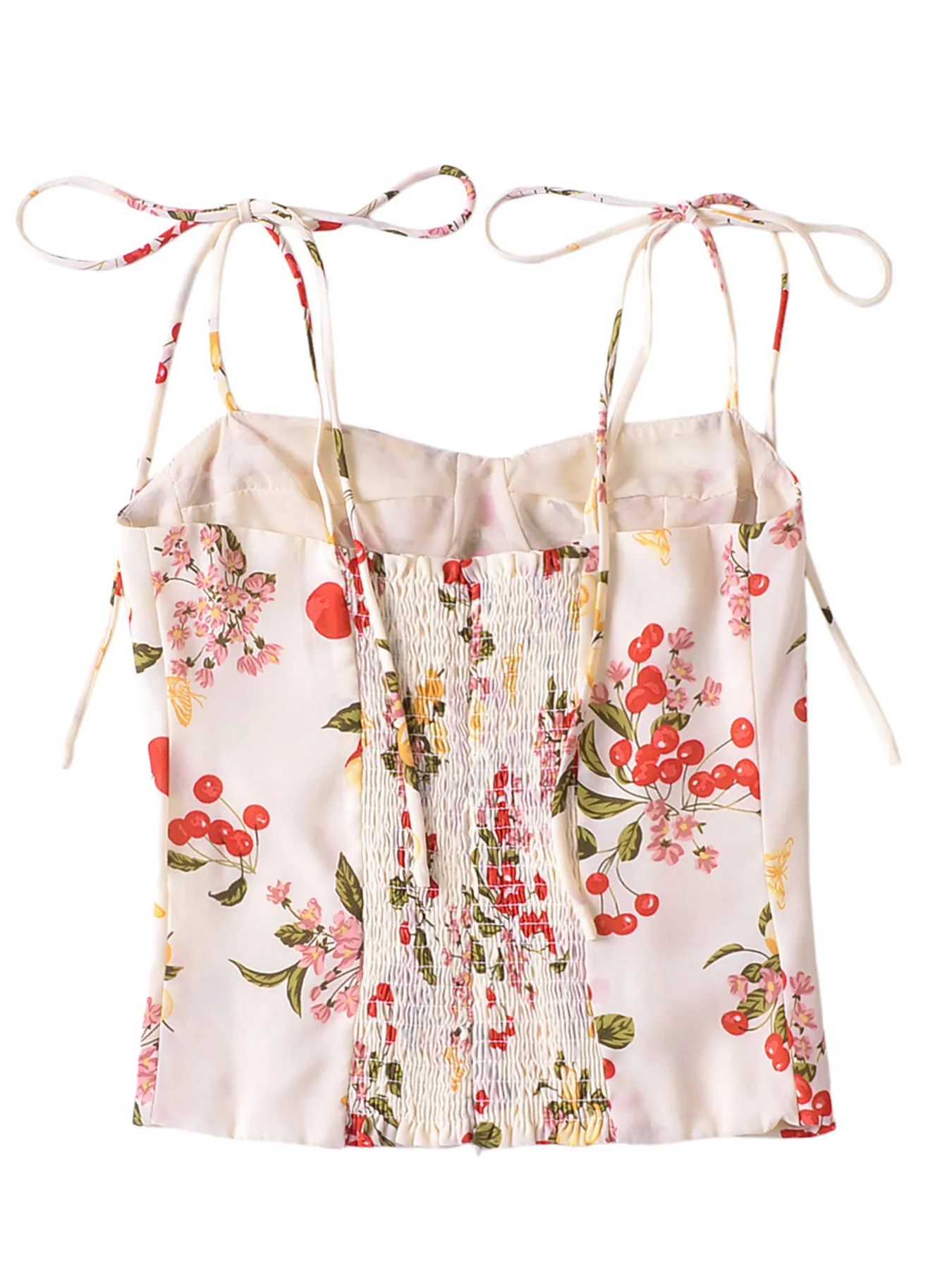 Printed Smocked Cami Top - Image 4
