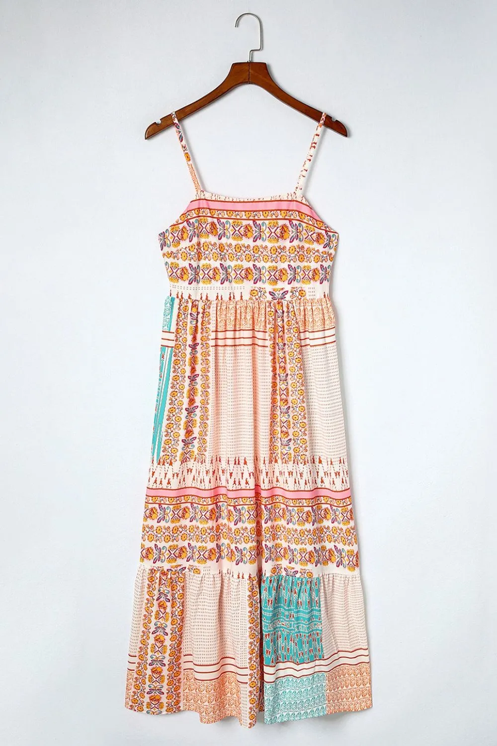 Printed Square Neck Cami Dress - Image 6
