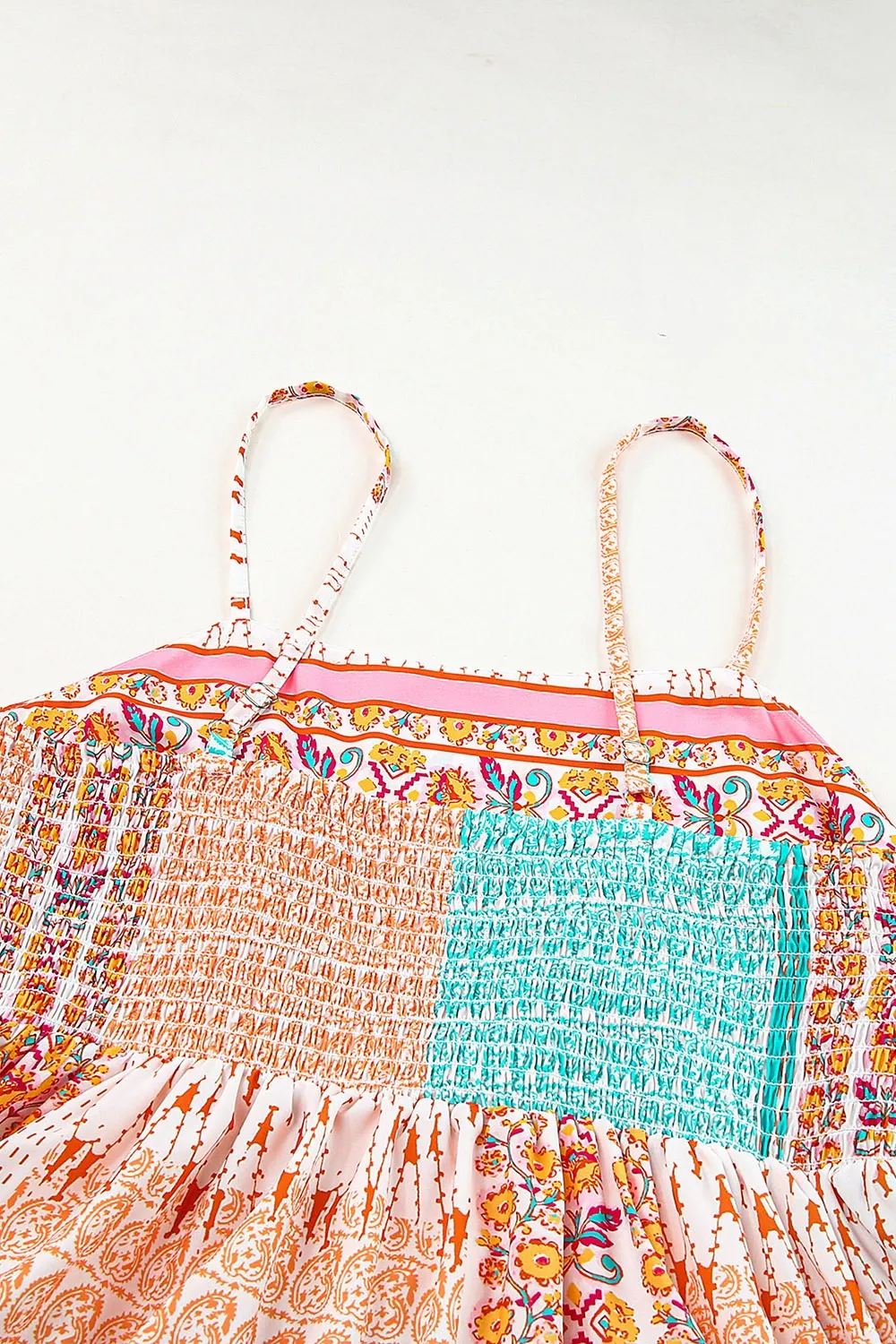 Printed Square Neck Cami Dress - Image 9