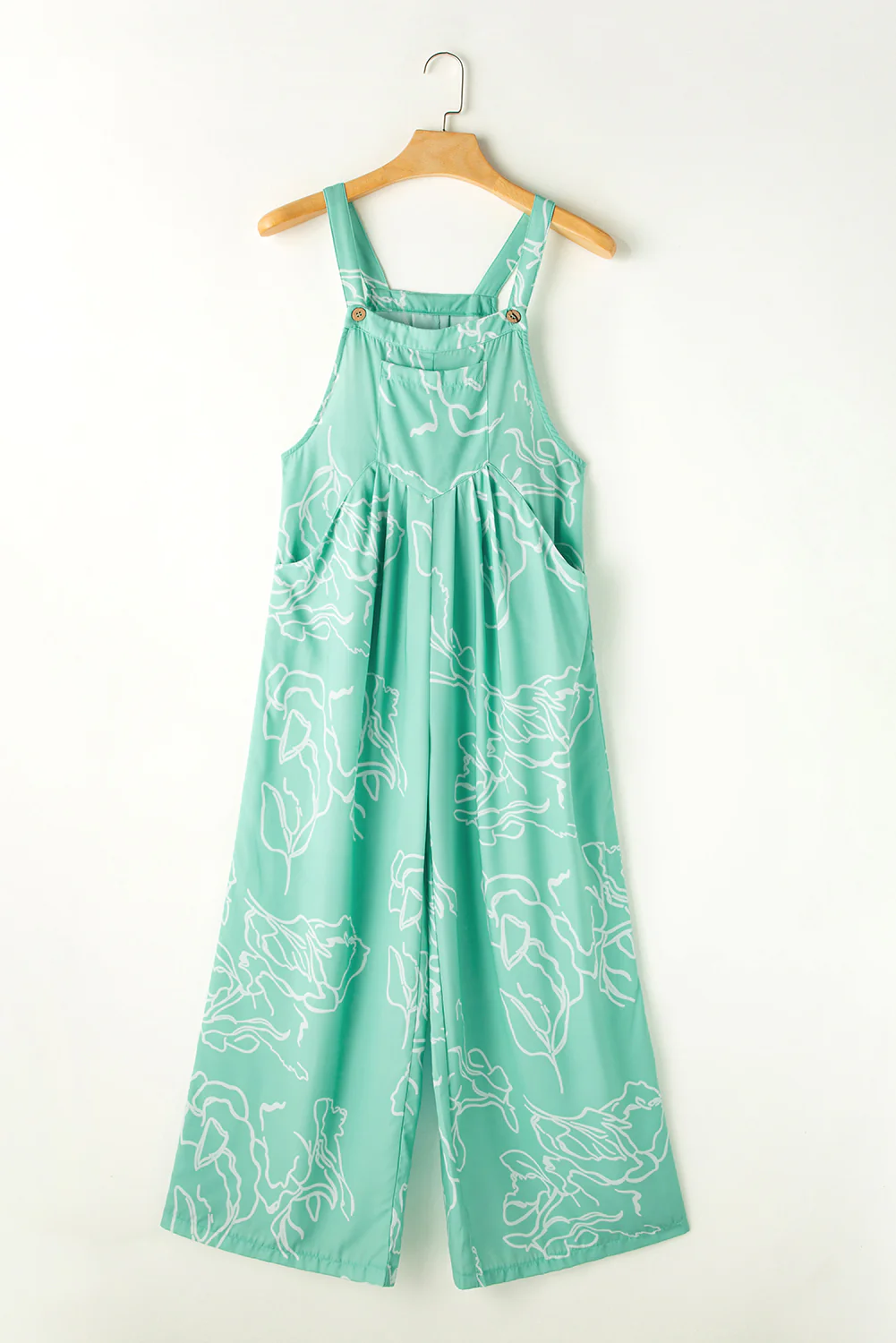 Printed Wide Strap Jumpsuit - Image 4