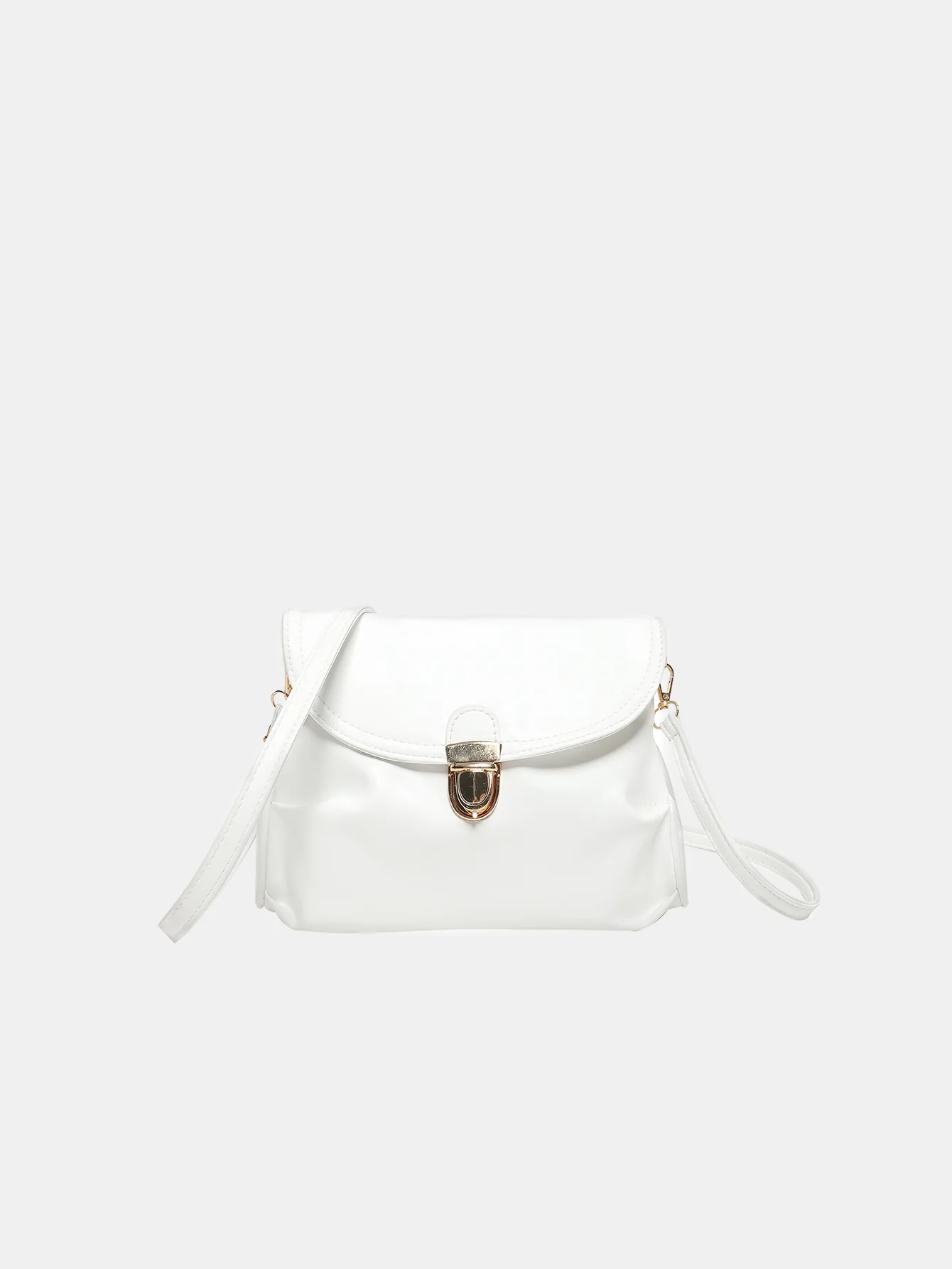 PU Leather Adjustable Strap Crossbody Bag - Image 12
