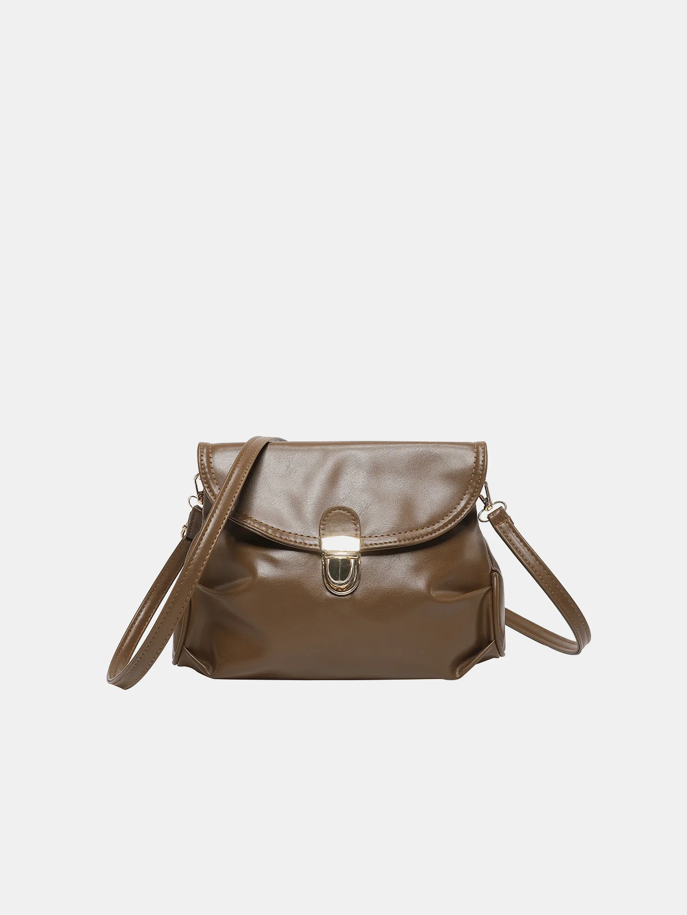 PU Leather Adjustable Strap Crossbody Bag - Image 5