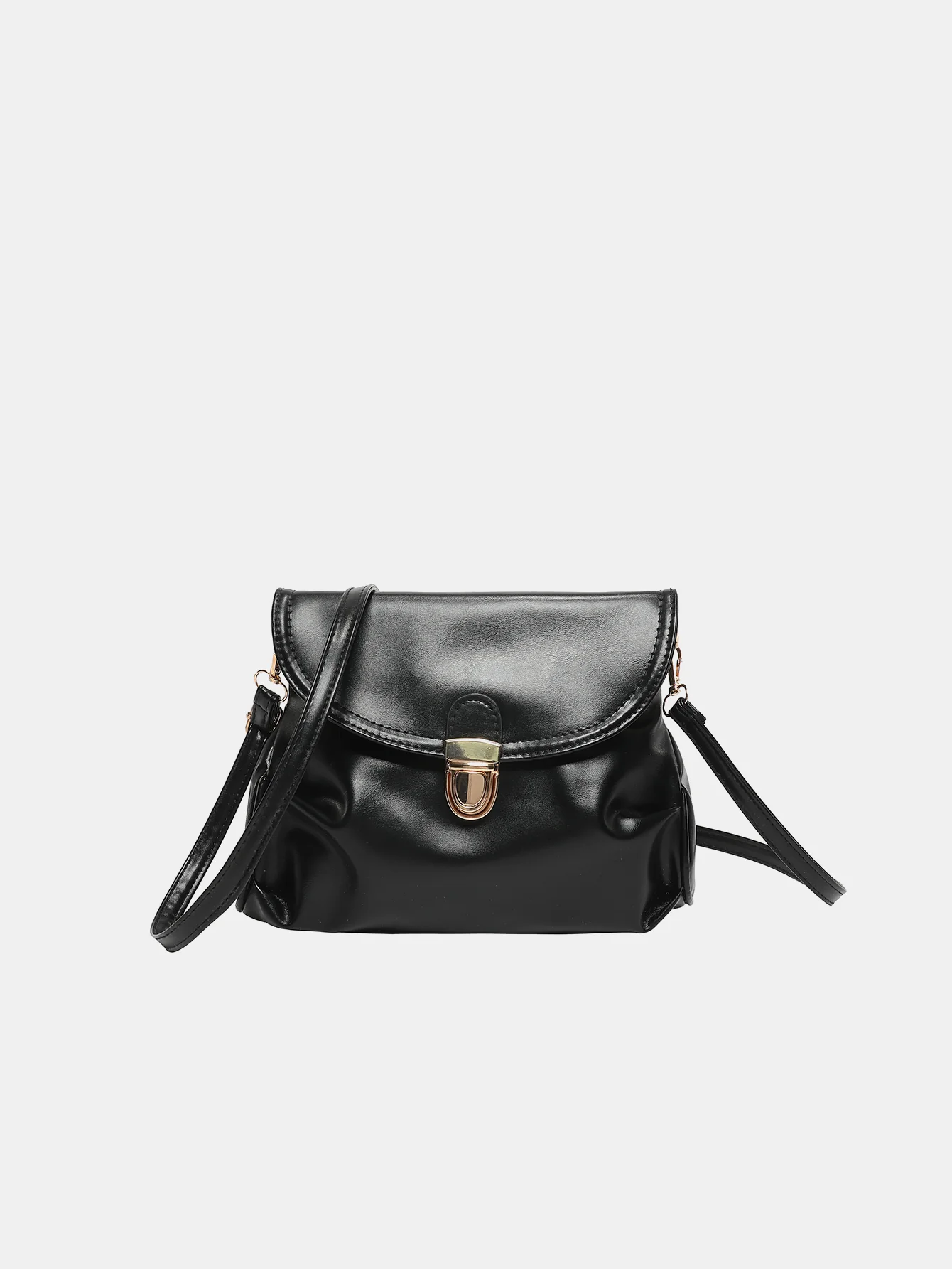 PU Leather Adjustable Strap Crossbody Bag - Image 9