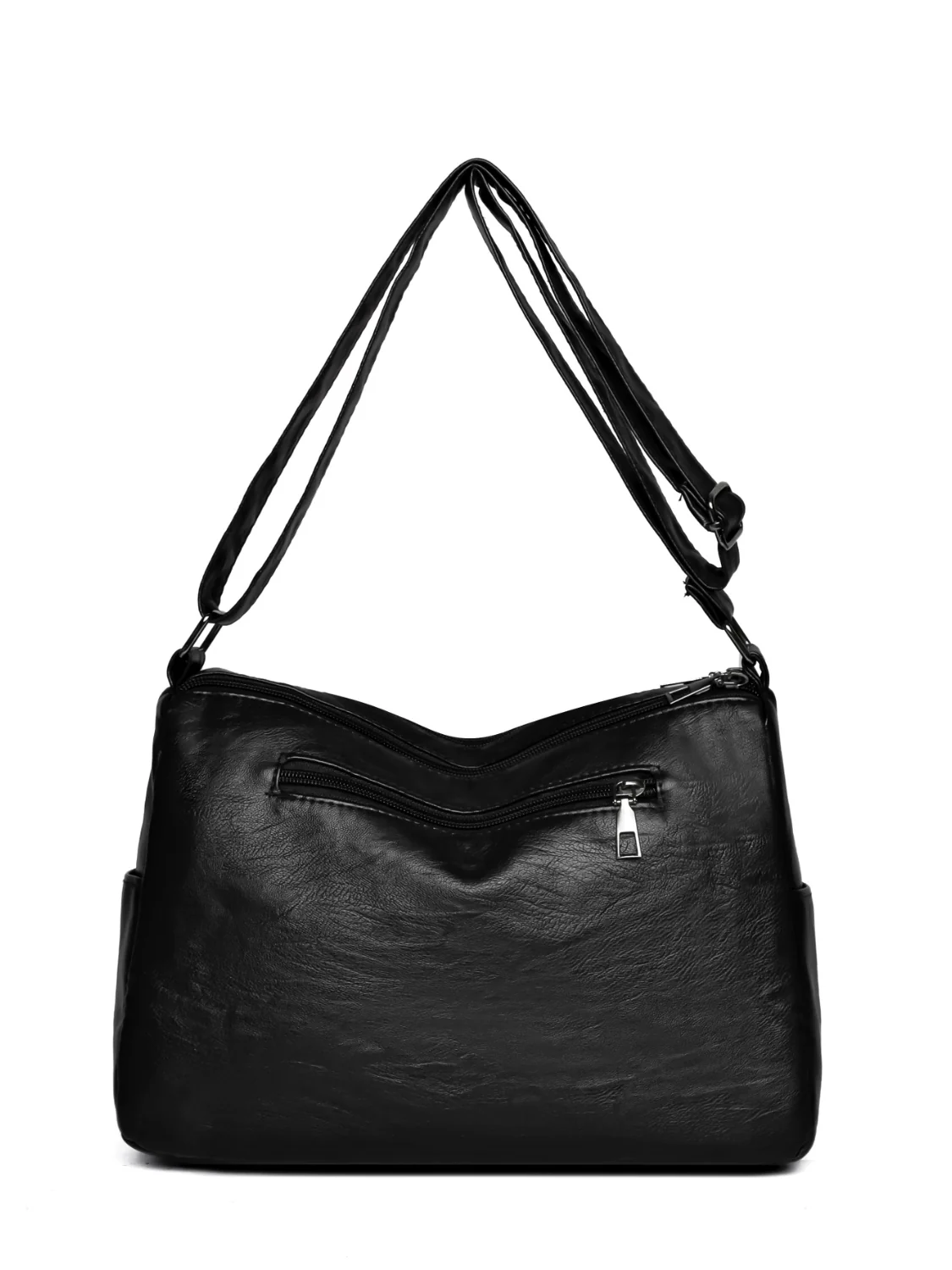 PU Leather Adjustable Strap Shoulder Bag - Image 4