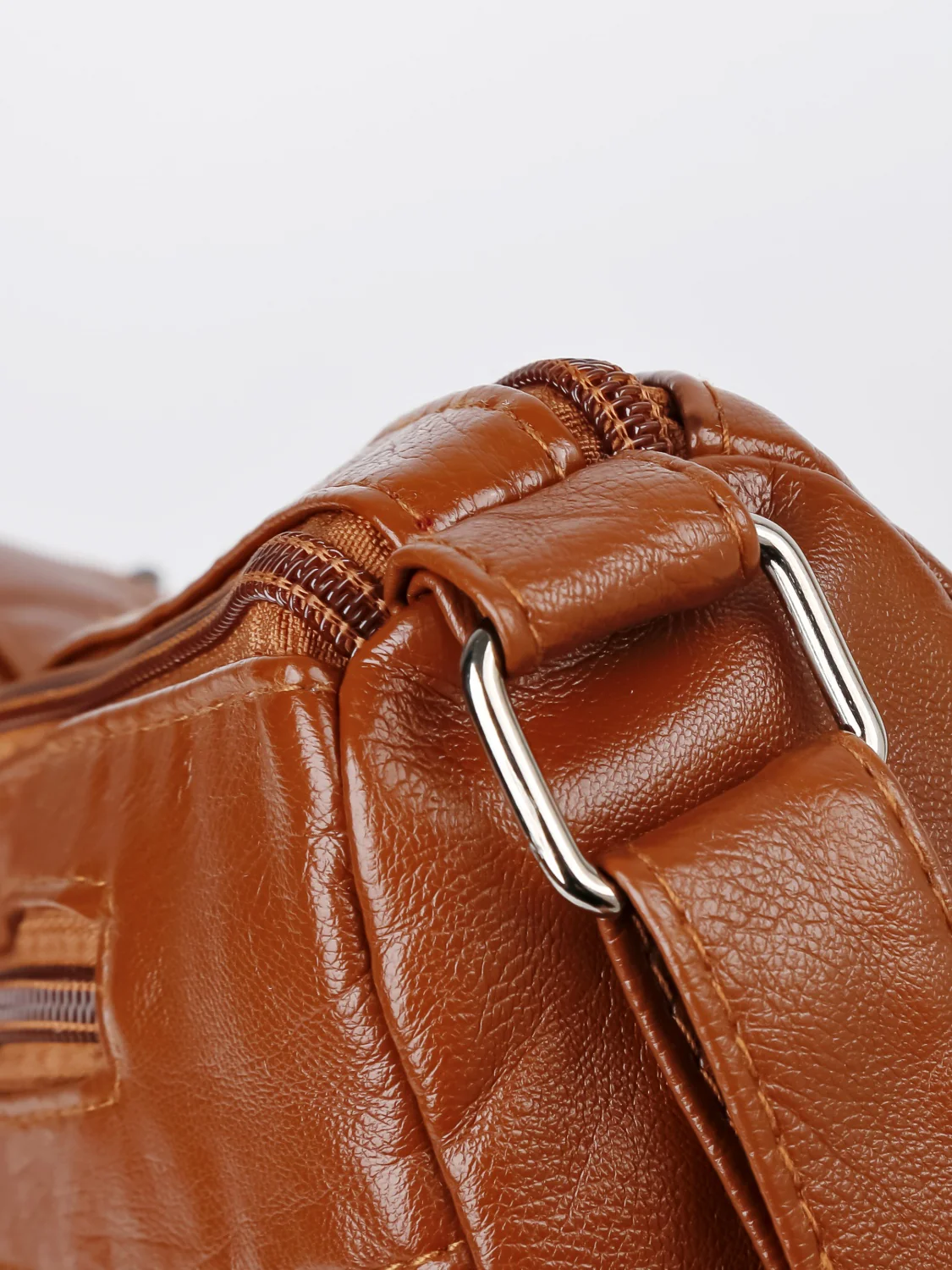 PU Leather Adjustable Strap Shoulder Bag - Image 5