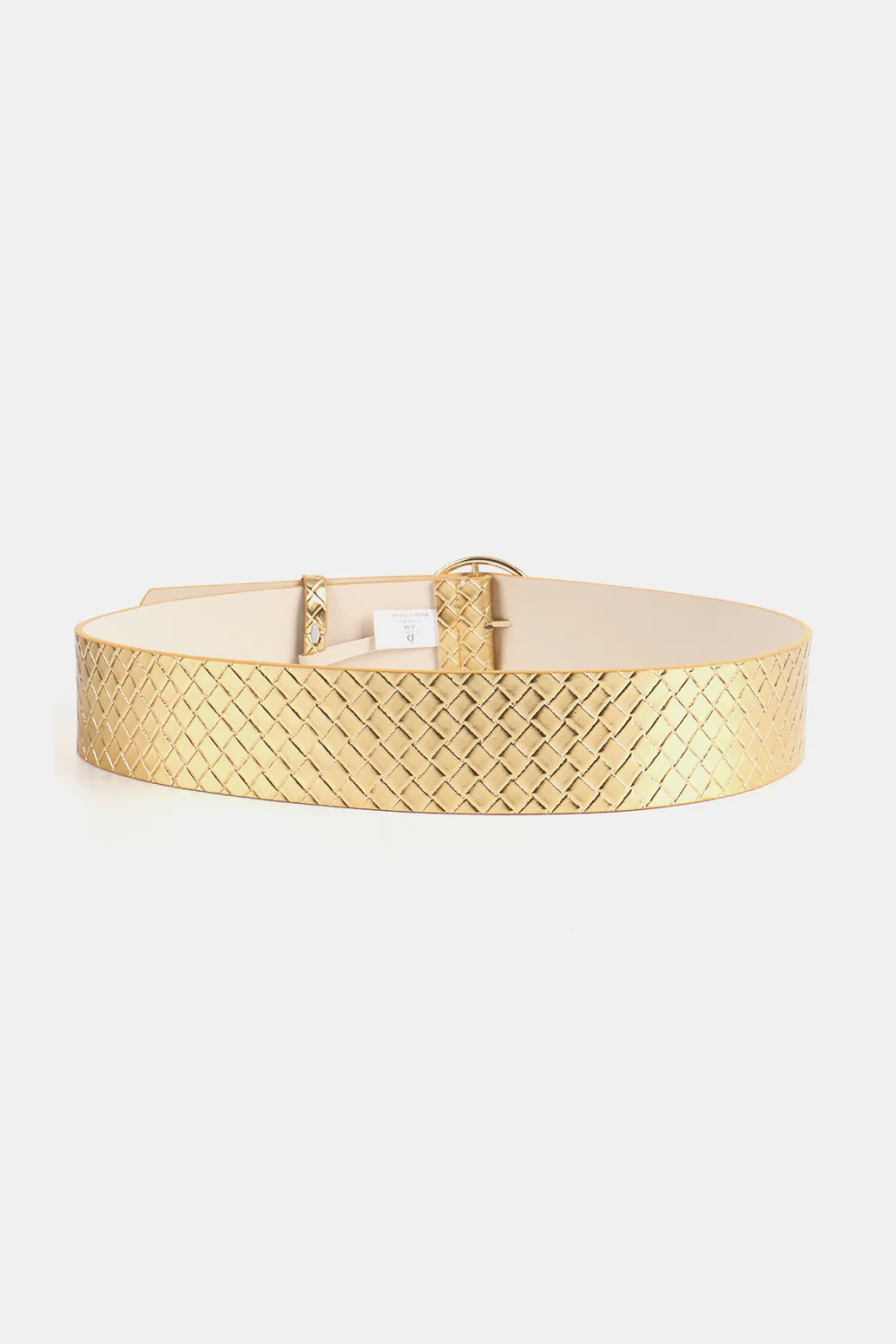 PU Leather Circle Shape Buckle Belt - Image 2