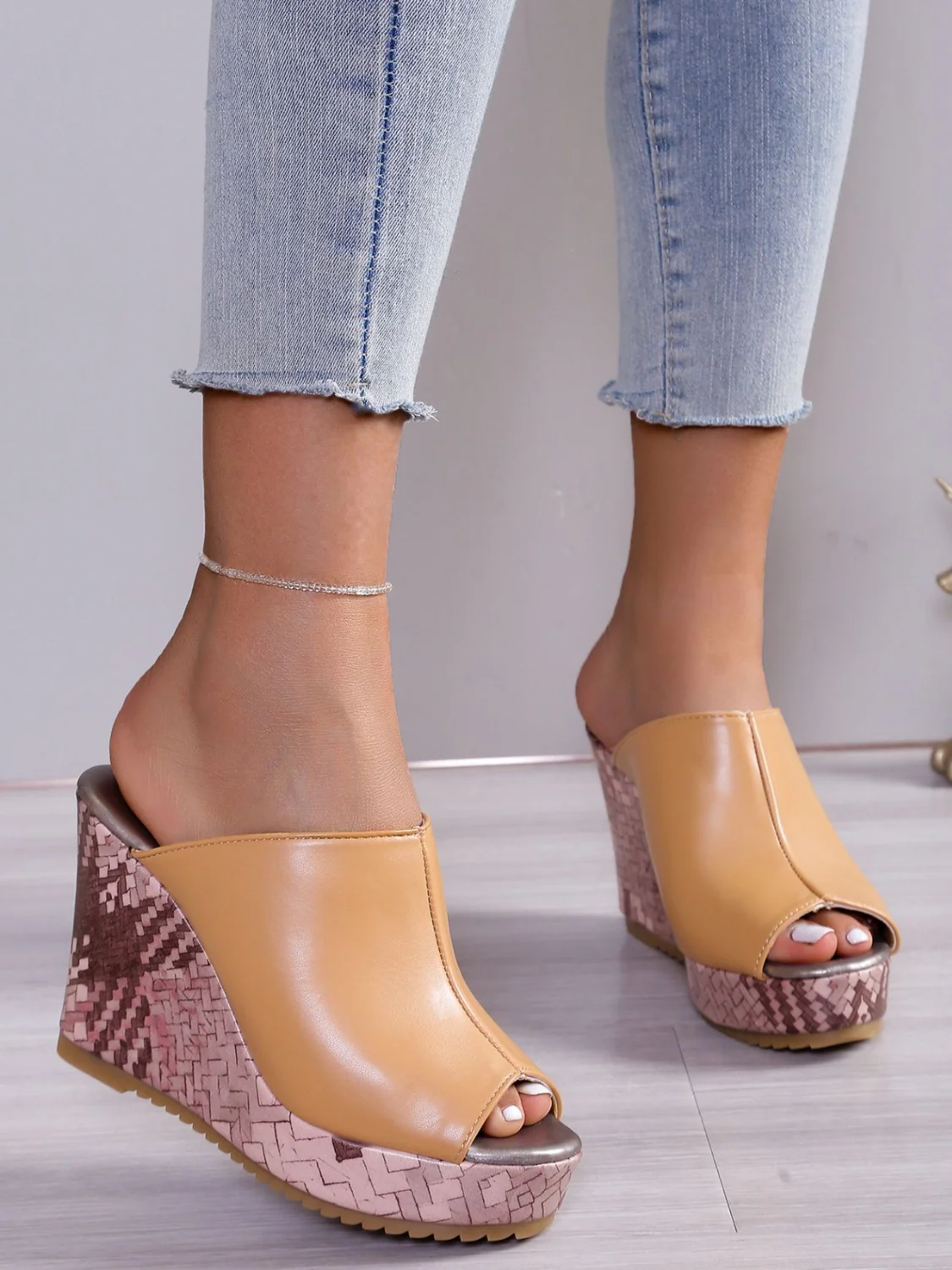 PU Leather High Heel Sandals - Image 11