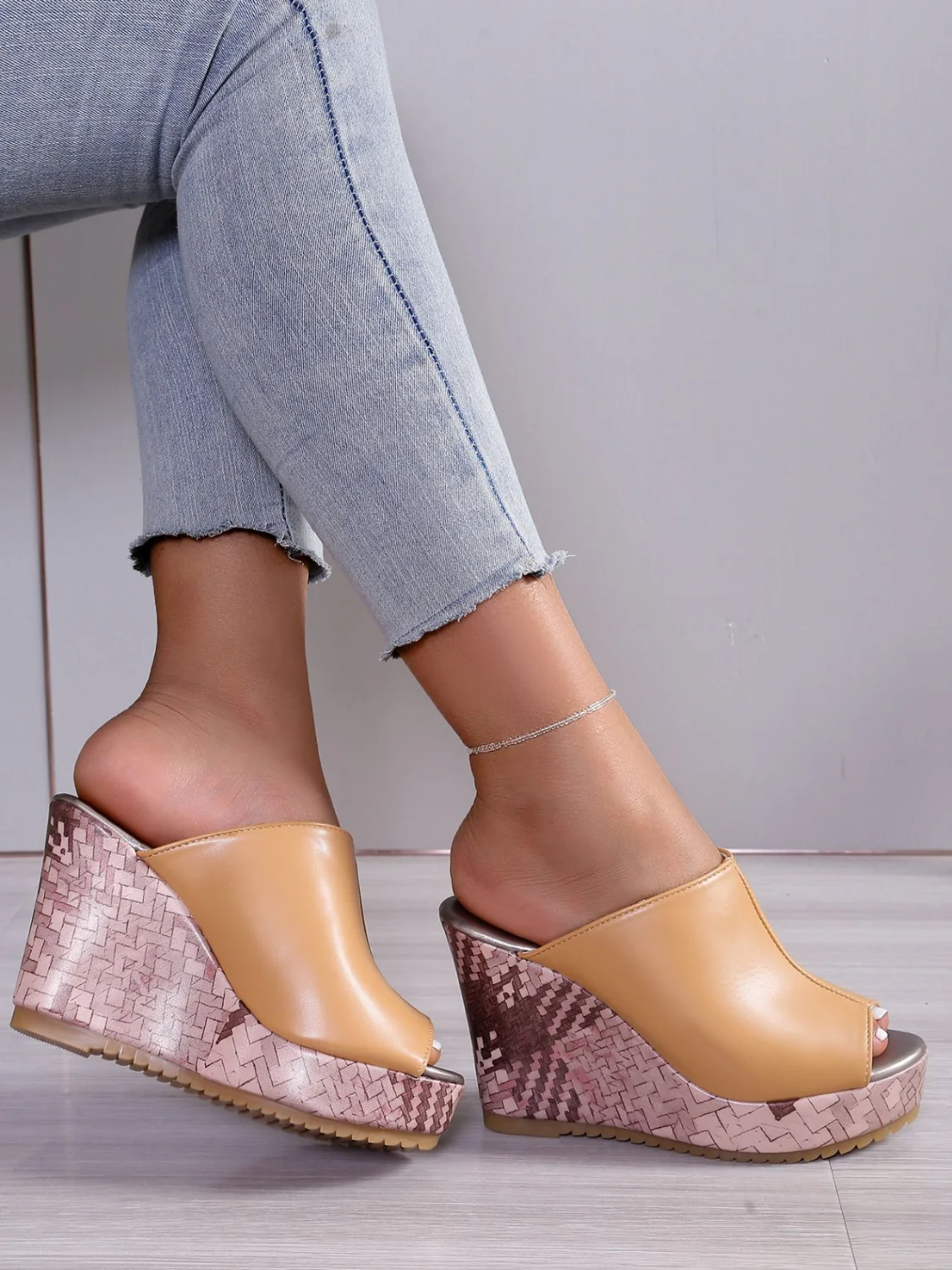 PU Leather High Heel Sandals - Image 12