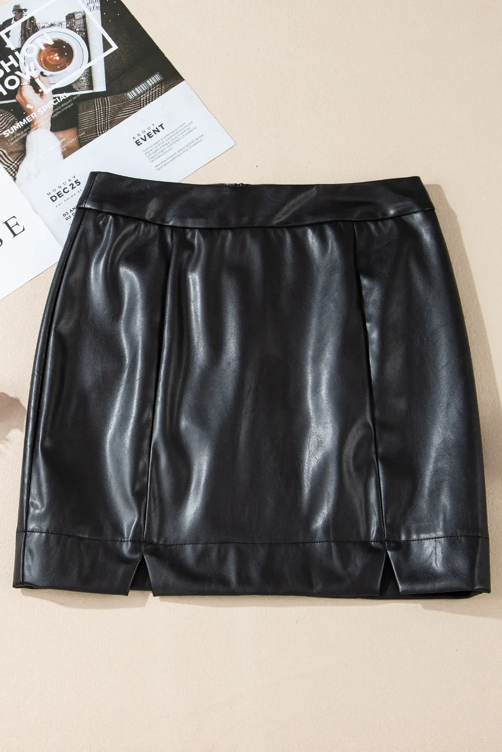 PU Leather Mini Skirt - Image 3