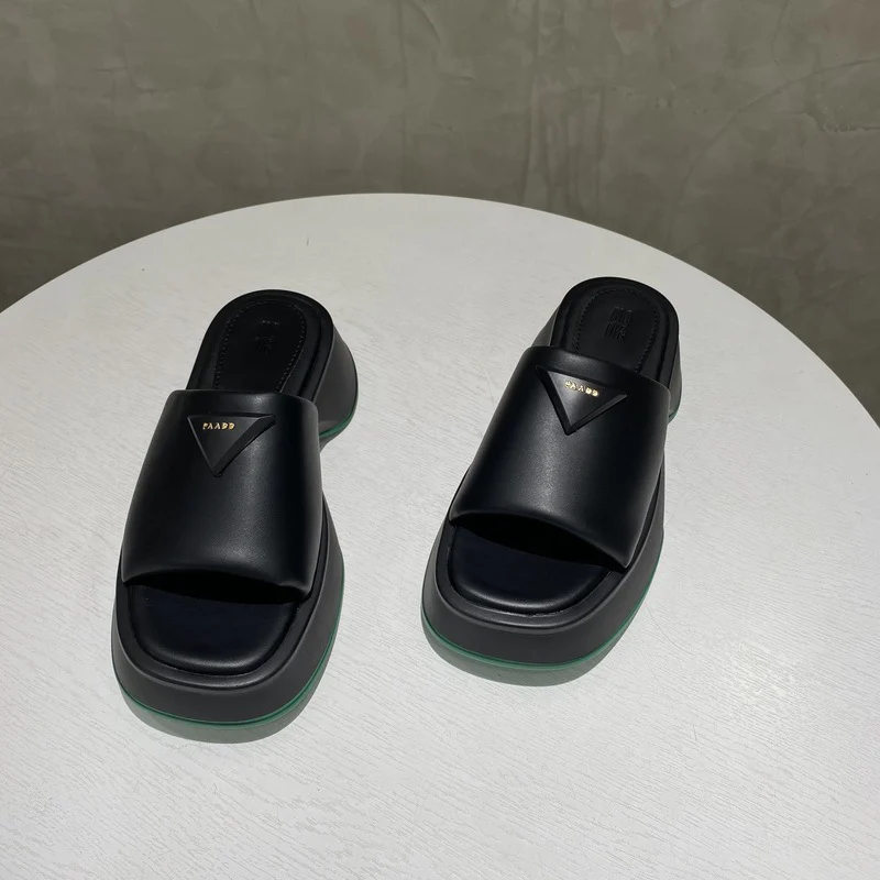 PU Leather Platform Sandals - Image 7