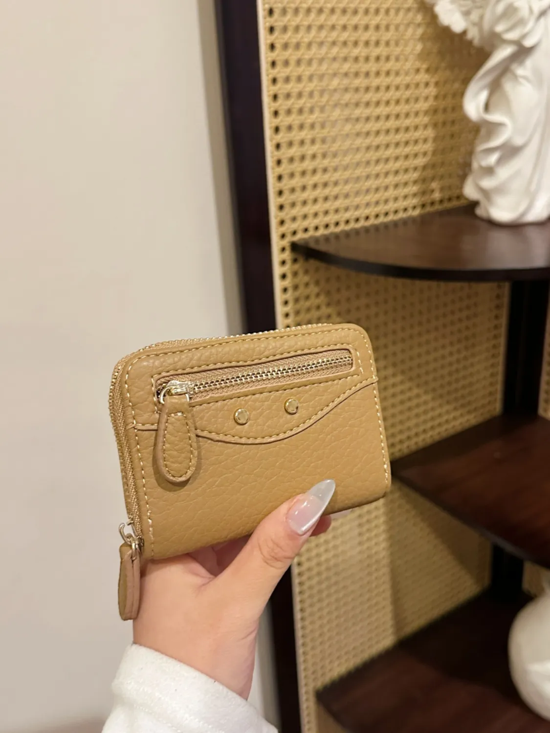PU Leather Solid Color Card Case - Image 10