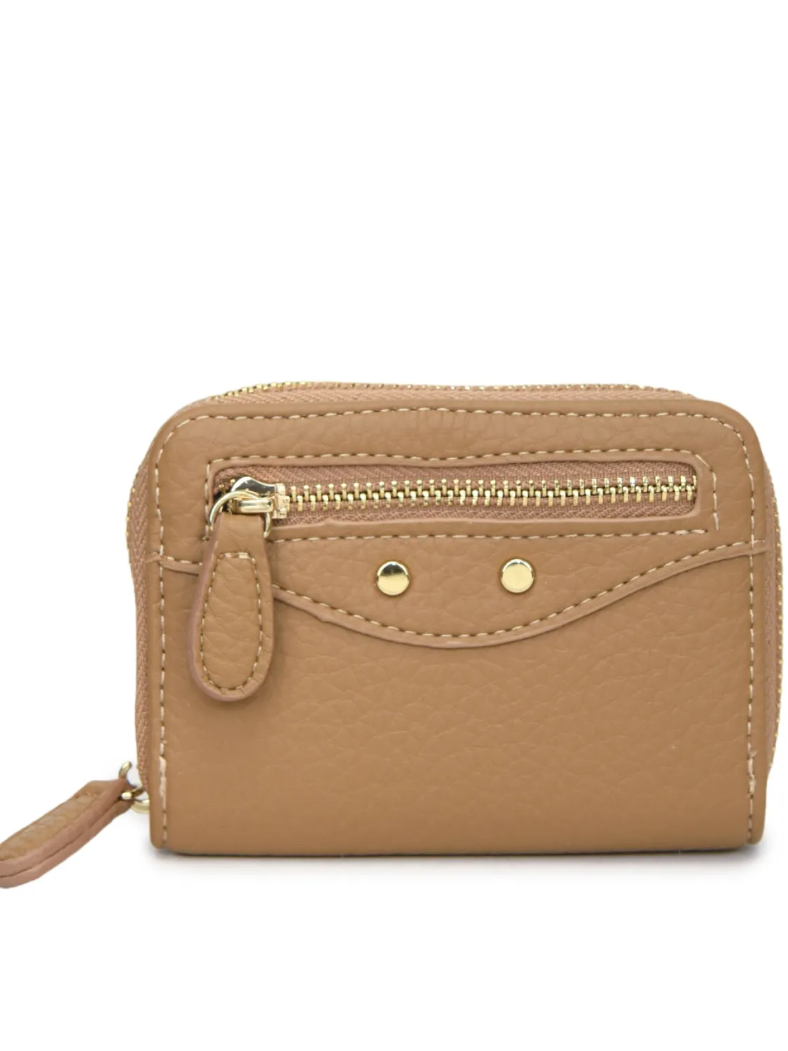 PU Leather Solid Color Card Case - Image 11