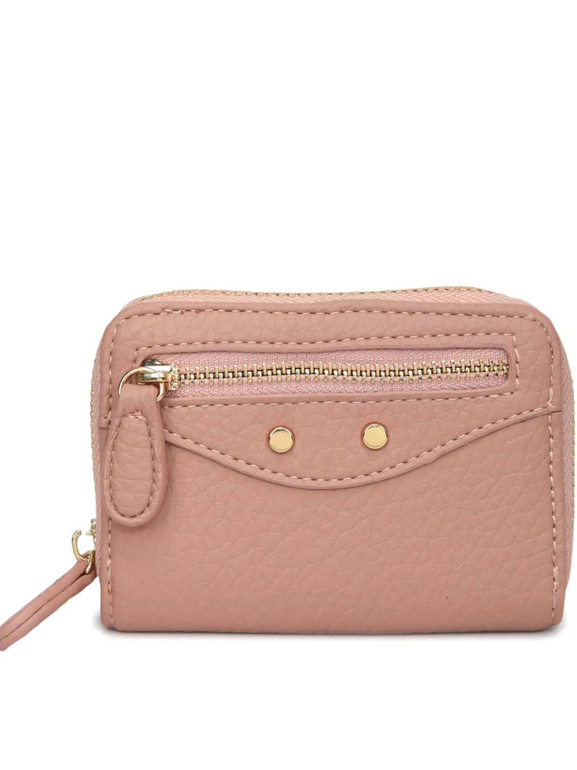 PU Leather Solid Color Card Case - Image 4