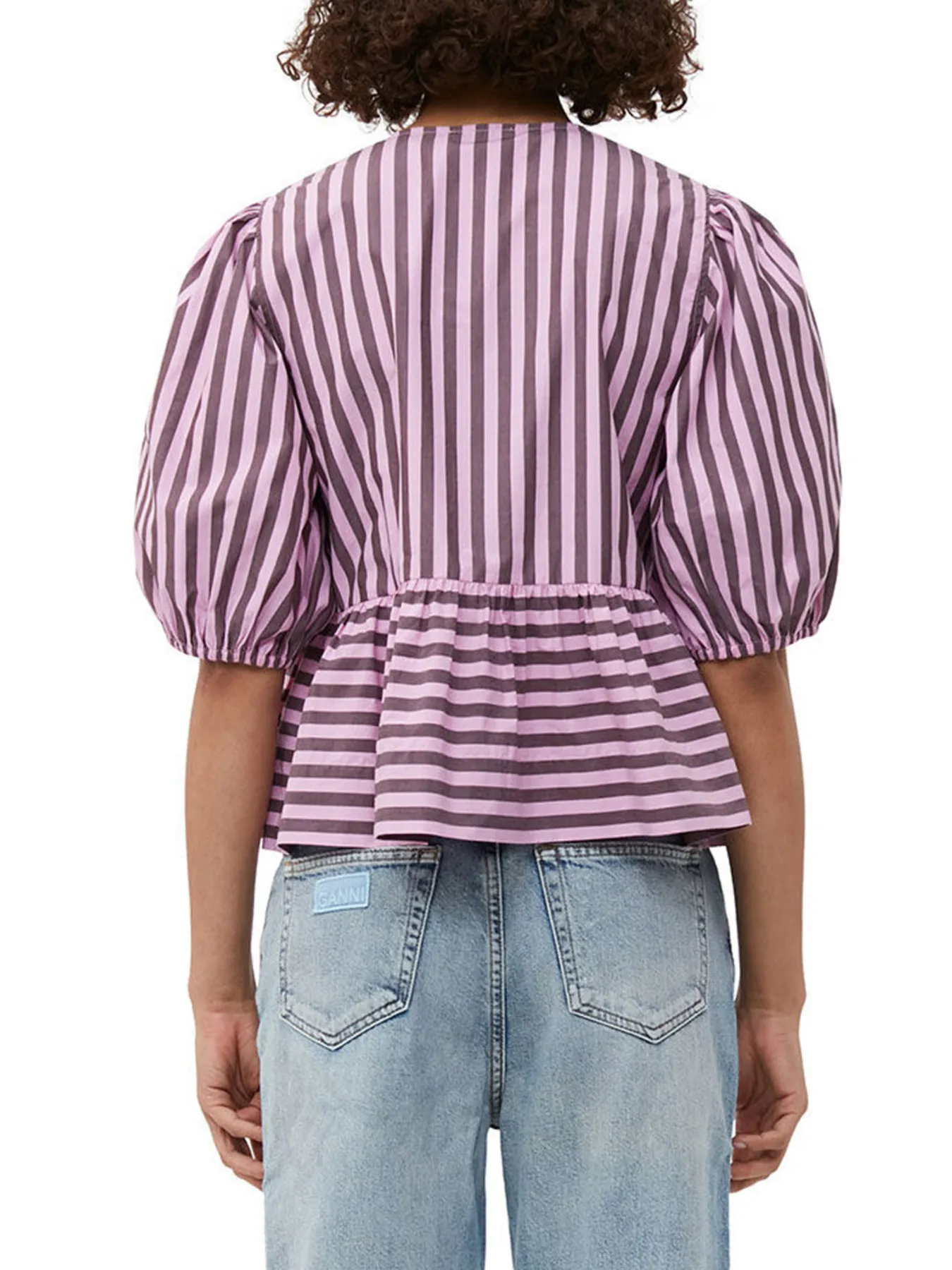Puff Sleeve Bow Tie Blouse - Image 15