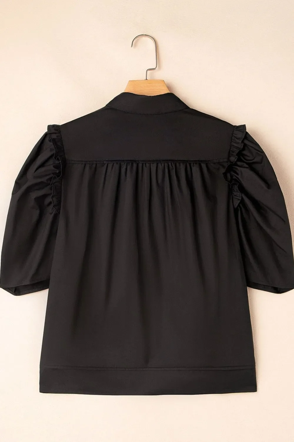 Puff Sleeve Button Down Shirt - Image 8
