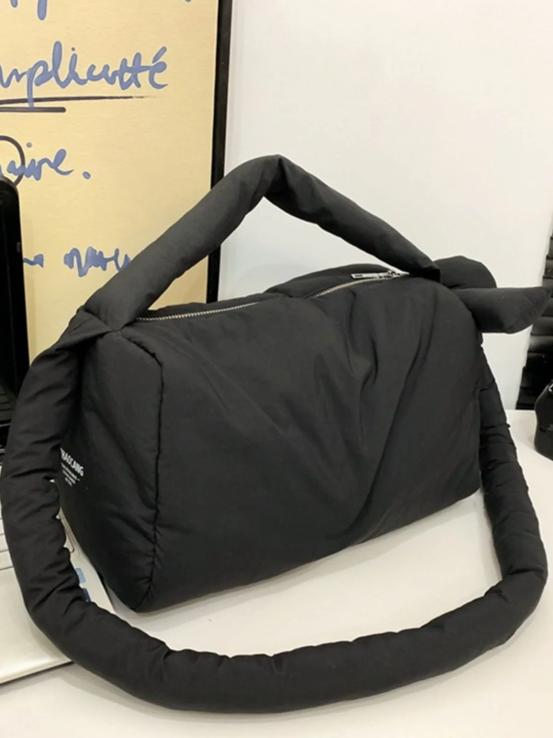 Puffy Nylon Medium Crossbody Bag - Image 12