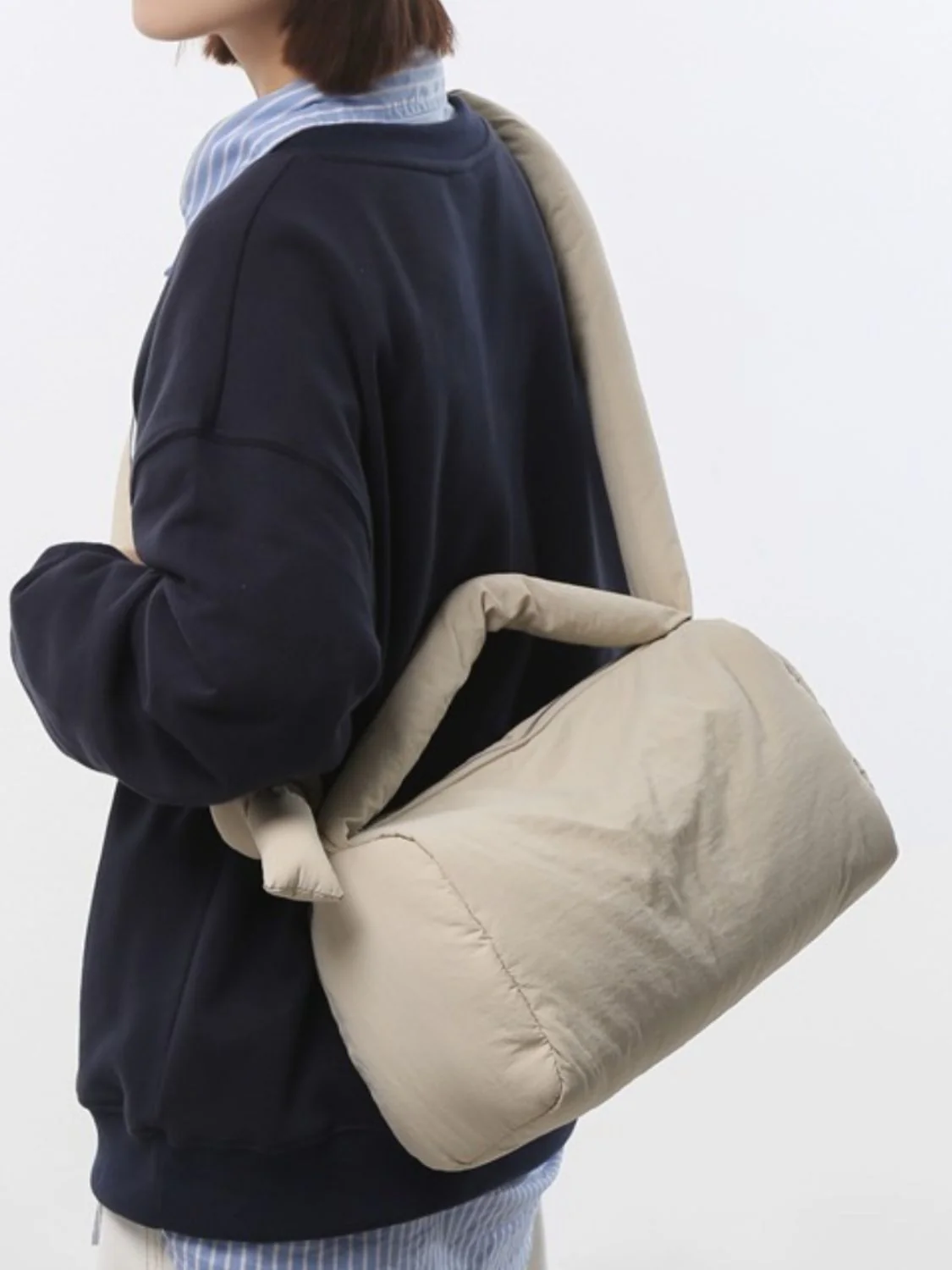 Puffy Nylon Medium Crossbody Bag - Image 4