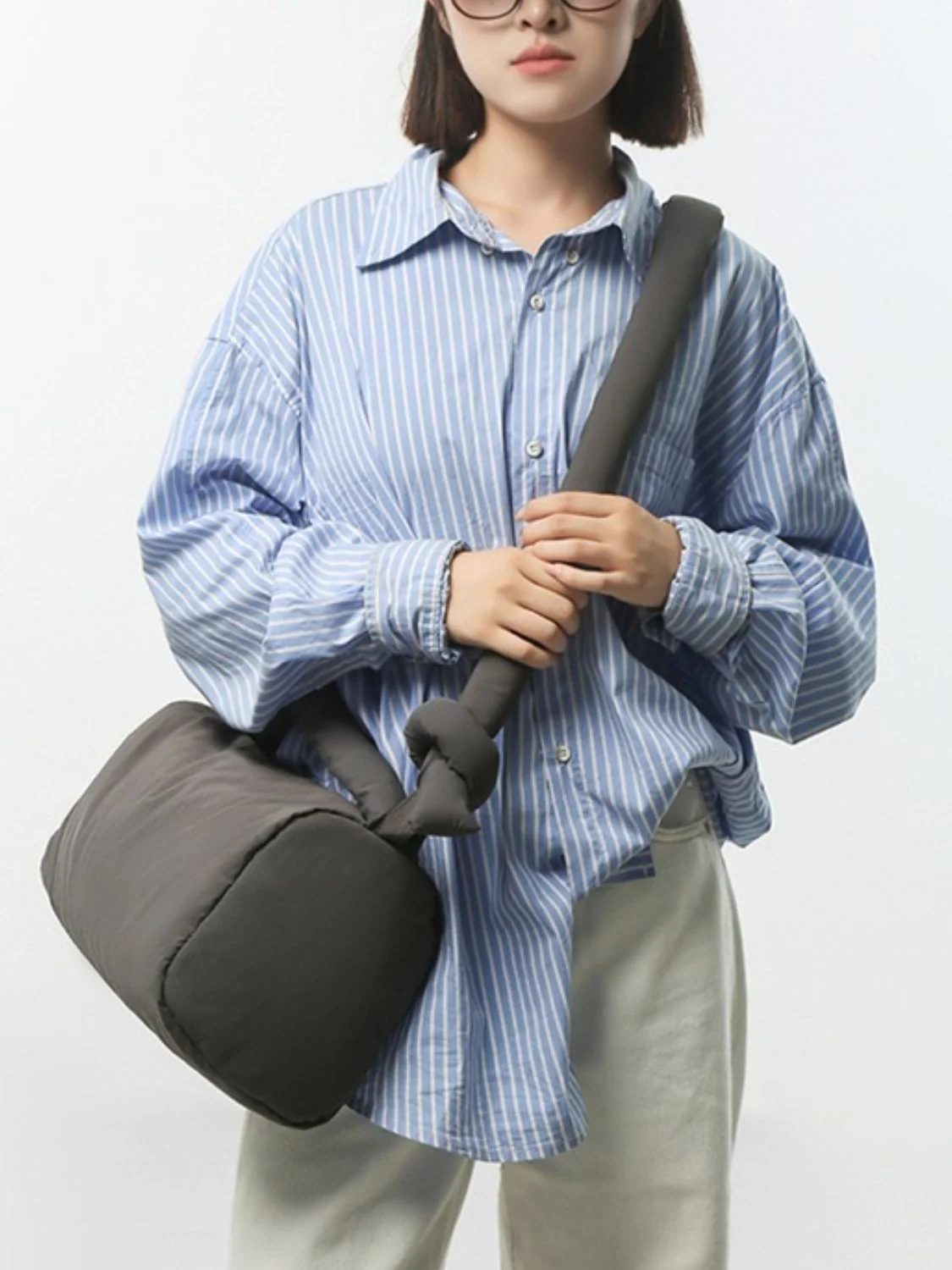 Puffy Nylon Medium Crossbody Bag - Image 9